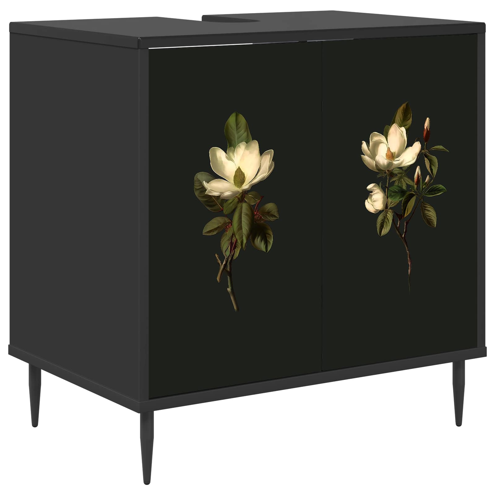 Kupaonski ormar BREMEN Crni hrast 60 x 40 x 61 cm