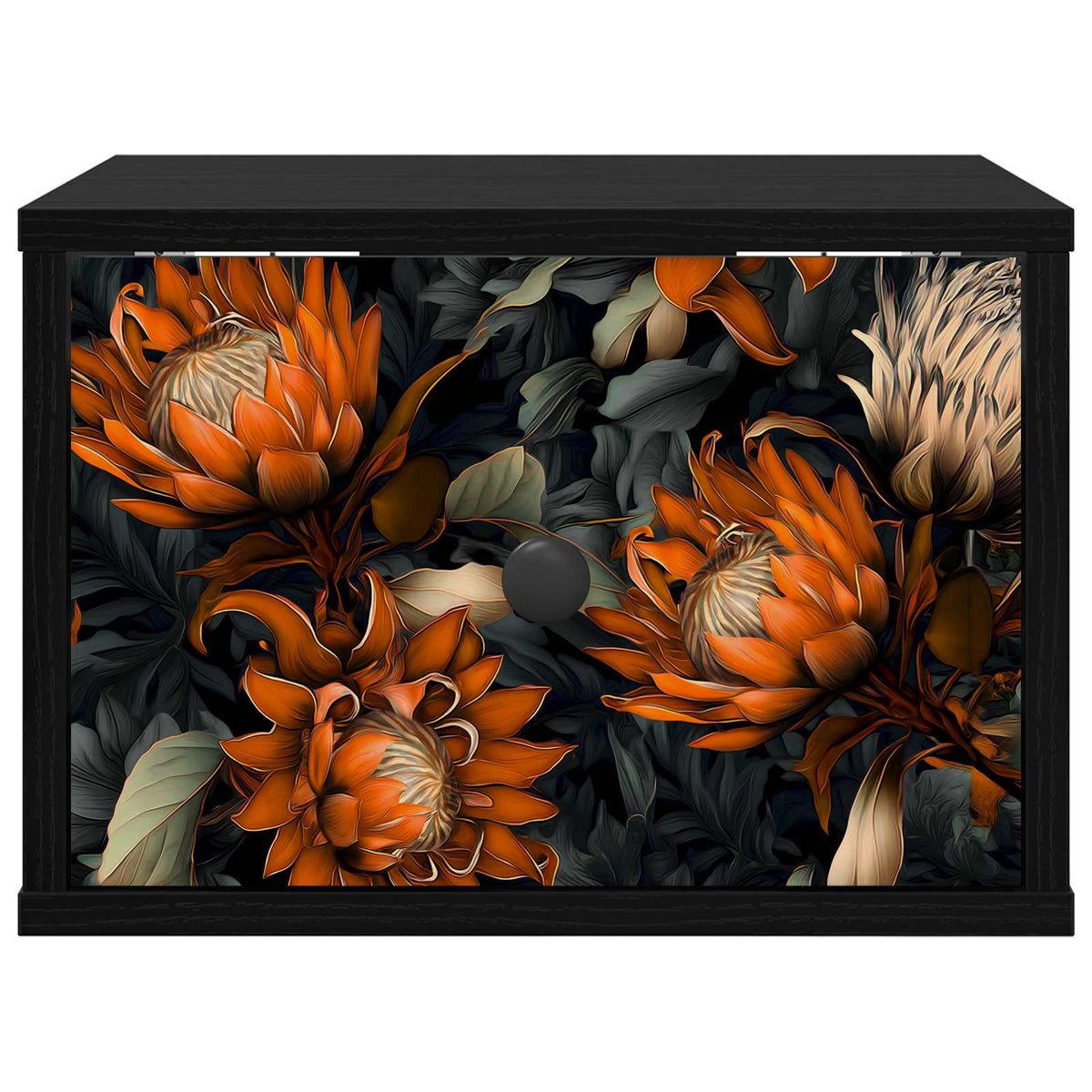 Wall-mounted noćni ormarić LOCHEM Crni hrast 36 x 33 x 25 cm