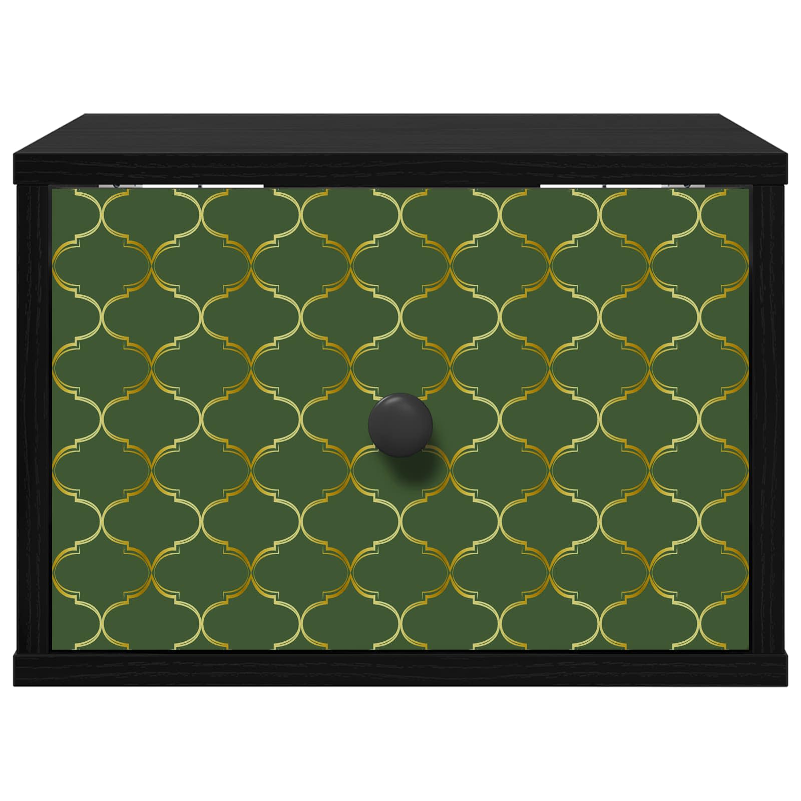 Wall-mounted noćni ormarić GELEEN Crni hrast 36 x 33 x 25 cm