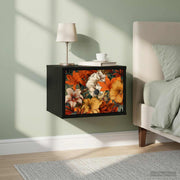 Wall-mounted noćni ormarić GENNEP Crni hrast 36 x 33 x 25 cm