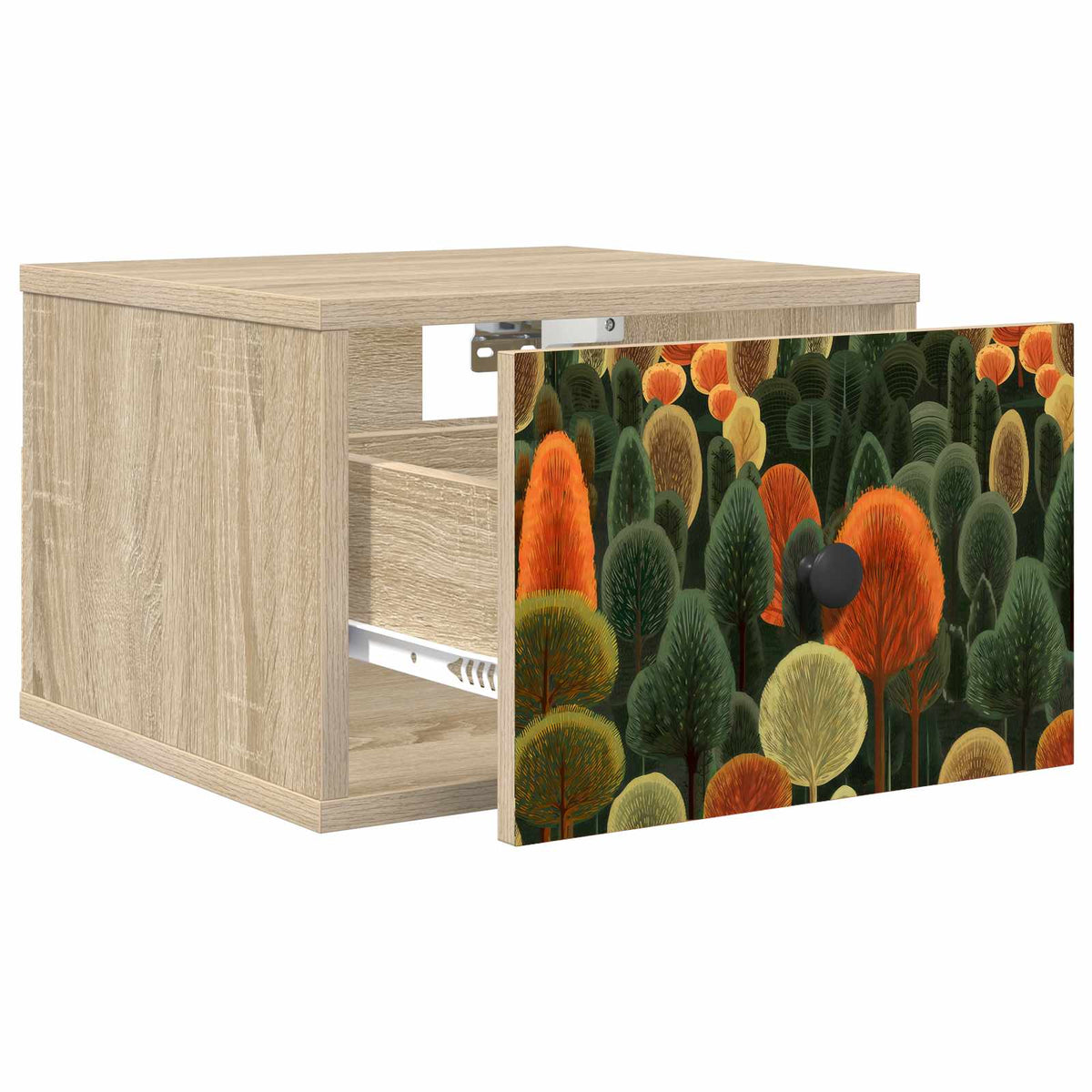 Wall-mounted noćni ormarić ZAANDAM Hrast sonoma 36 x 33 x 25 cm
