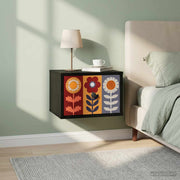 Wall-mounted noćni ormarić ESSEN Crni hrast 36 x 33 x 25 cm