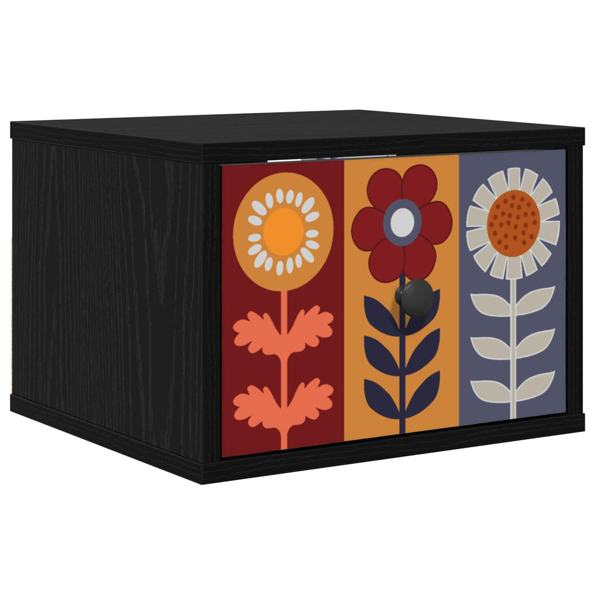 Wall-mounted noćni ormarić ESSEN Crni hrast 36 x 33 x 25 cm