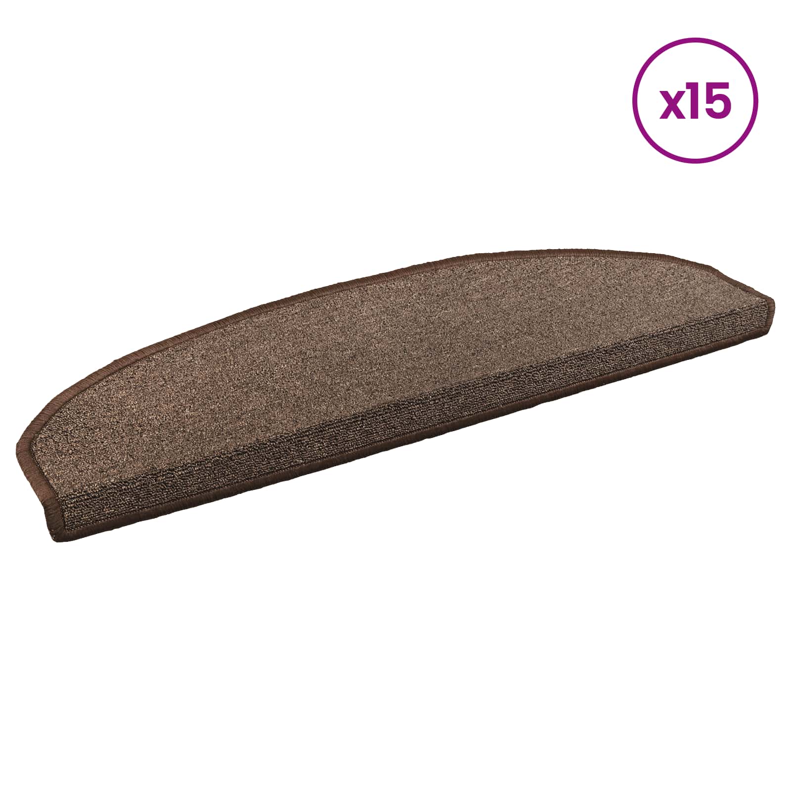 Samoljepljivi stepenasti ulošci Polukružni 15 pcs Kava smeđa
