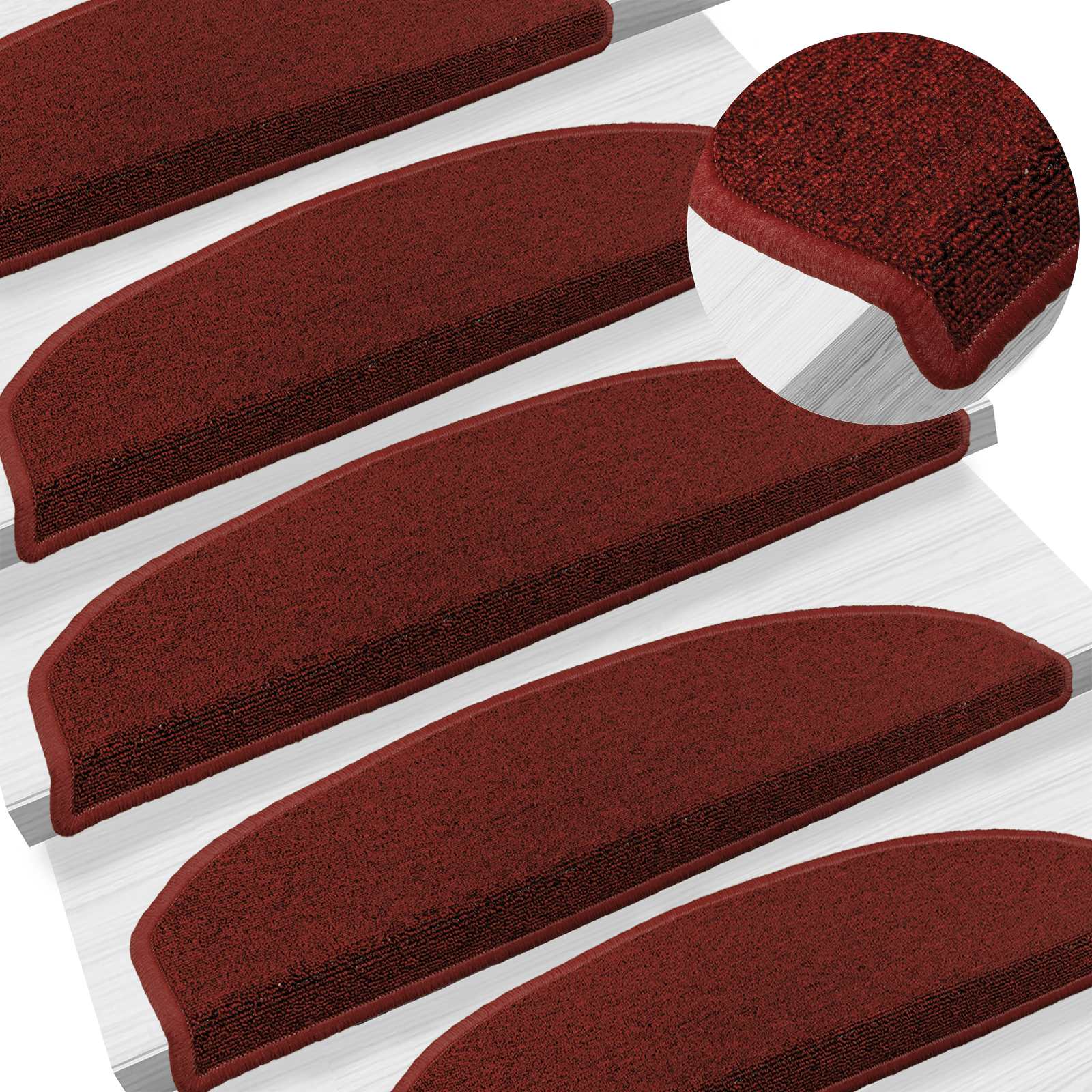Samoljepljivi stepenasti ulošci 15 pcs Bordeaux Crvena