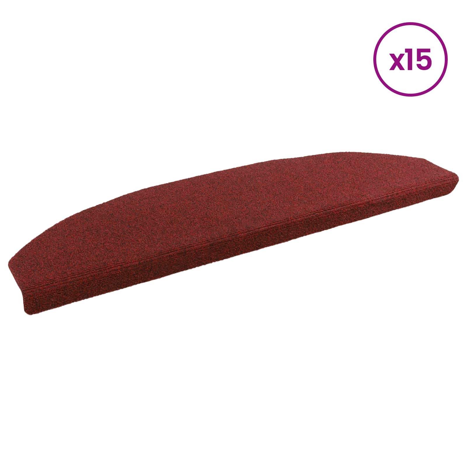 Samoljepljivi stepenasti ulošci 15 pcs Bordeaux Crvena
