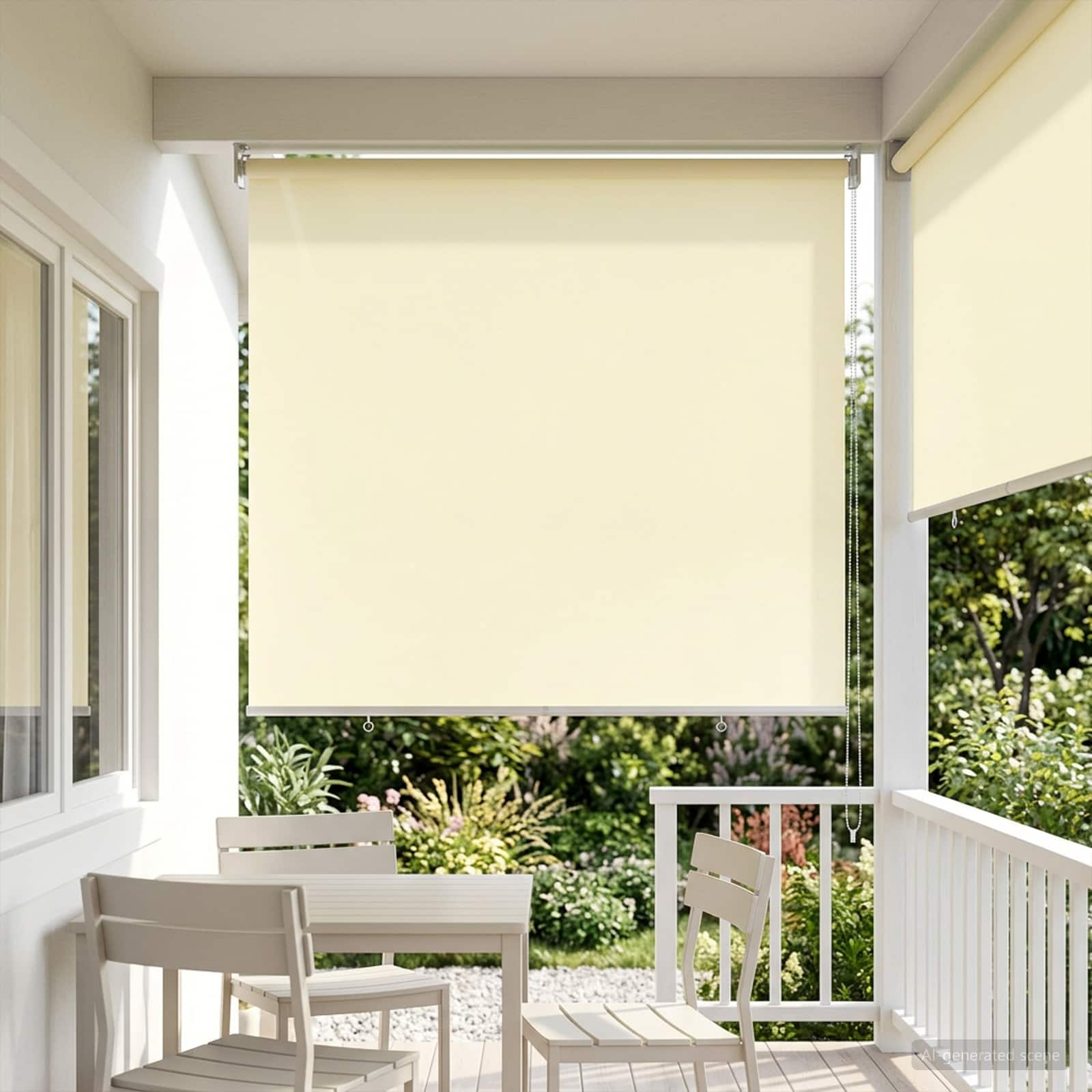 Roleta zaštita od UV zračenja Krem 100 x 230 cm Poliester