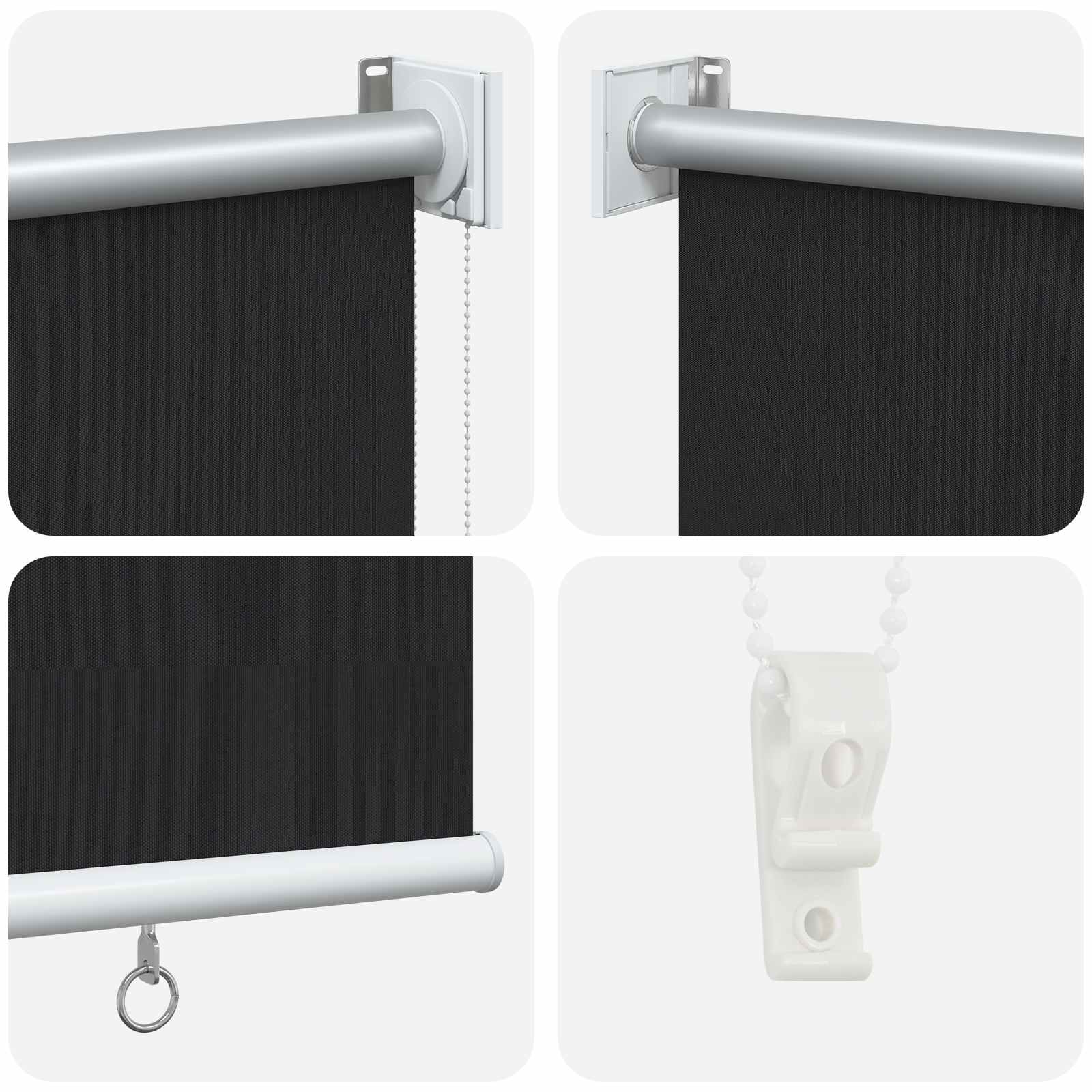 Roleta zaštita od UV zračenja Antracit 120 x 140 cm Poliester