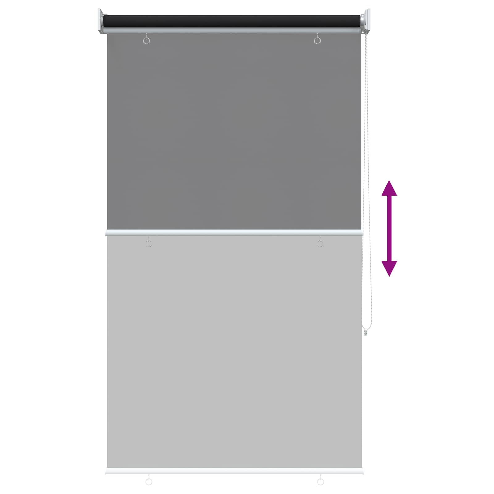 Roleta zaštita od UV zračenja Antracit 80 x 230 cm Poliester