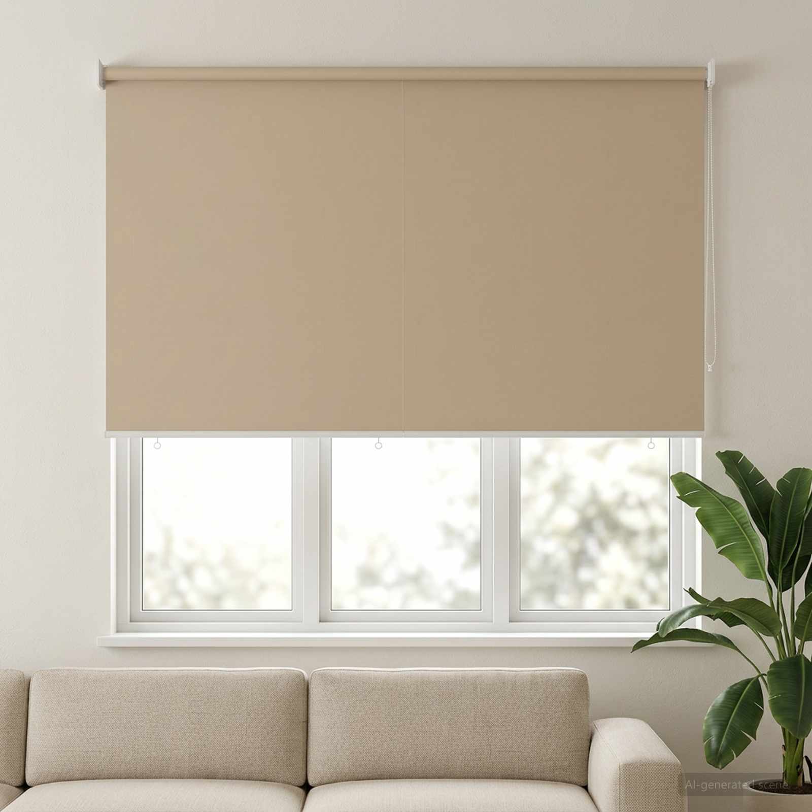 Rolo zavjesa za vanjsku uporabu s UV zaštitom Bež 160 x 140 cm