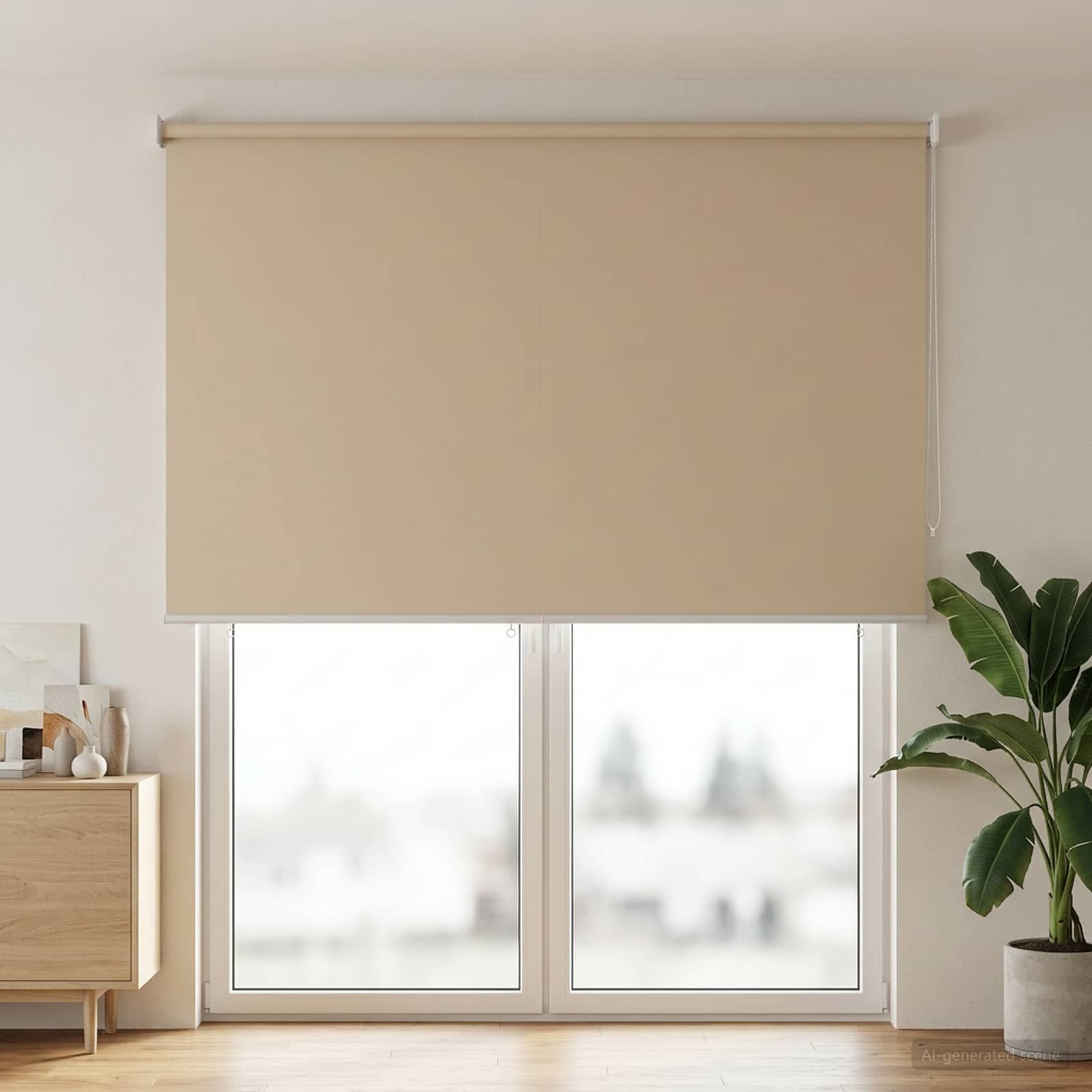 Rolo zavjesa za vanjsku uporabu s UV zaštitom Bež 180 x 230 cm