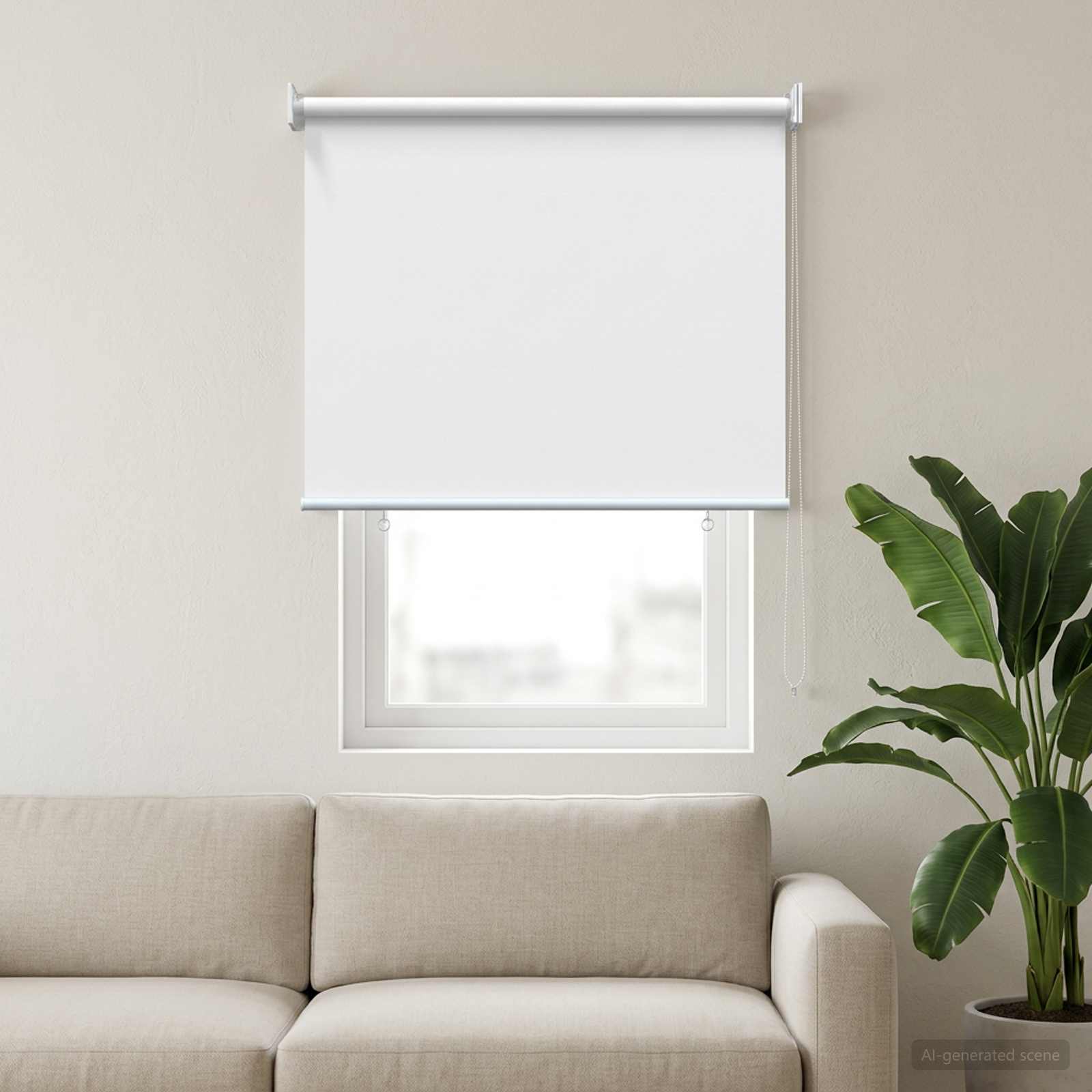 Roleta zaštita od UV zračenja Bijela 60 x 140 cm Poliester