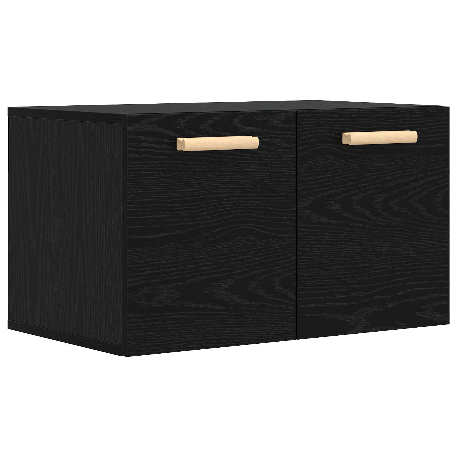 Ormar za Zid Crni hrast 60 x 36,5 x 35 cm Konstruirano drvo