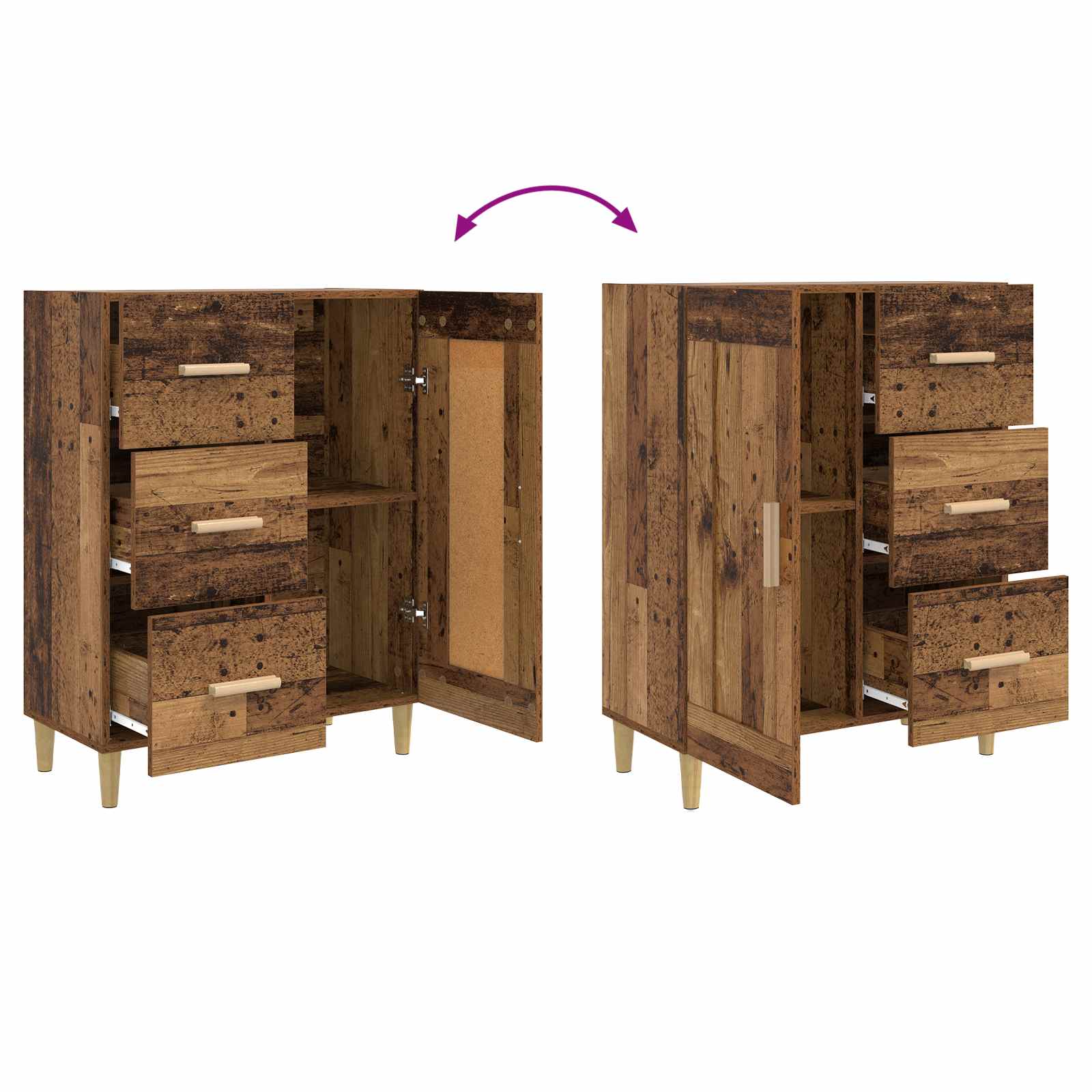 Kreveta Staro drvo 69,5 x 34 x 90 cm Konstruirano drvo