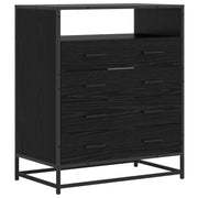 Ormar s ladicama 4-Ladica Crni hrast 70 x 41 x 83,5 cm