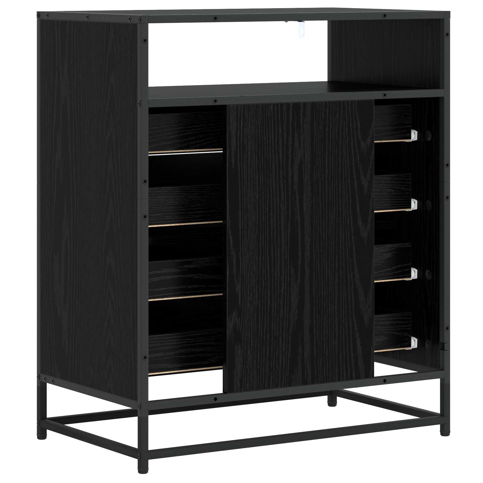 Ormar s ladicama 4-Ladica Crni hrast 70 x 41 x 83,5 cm