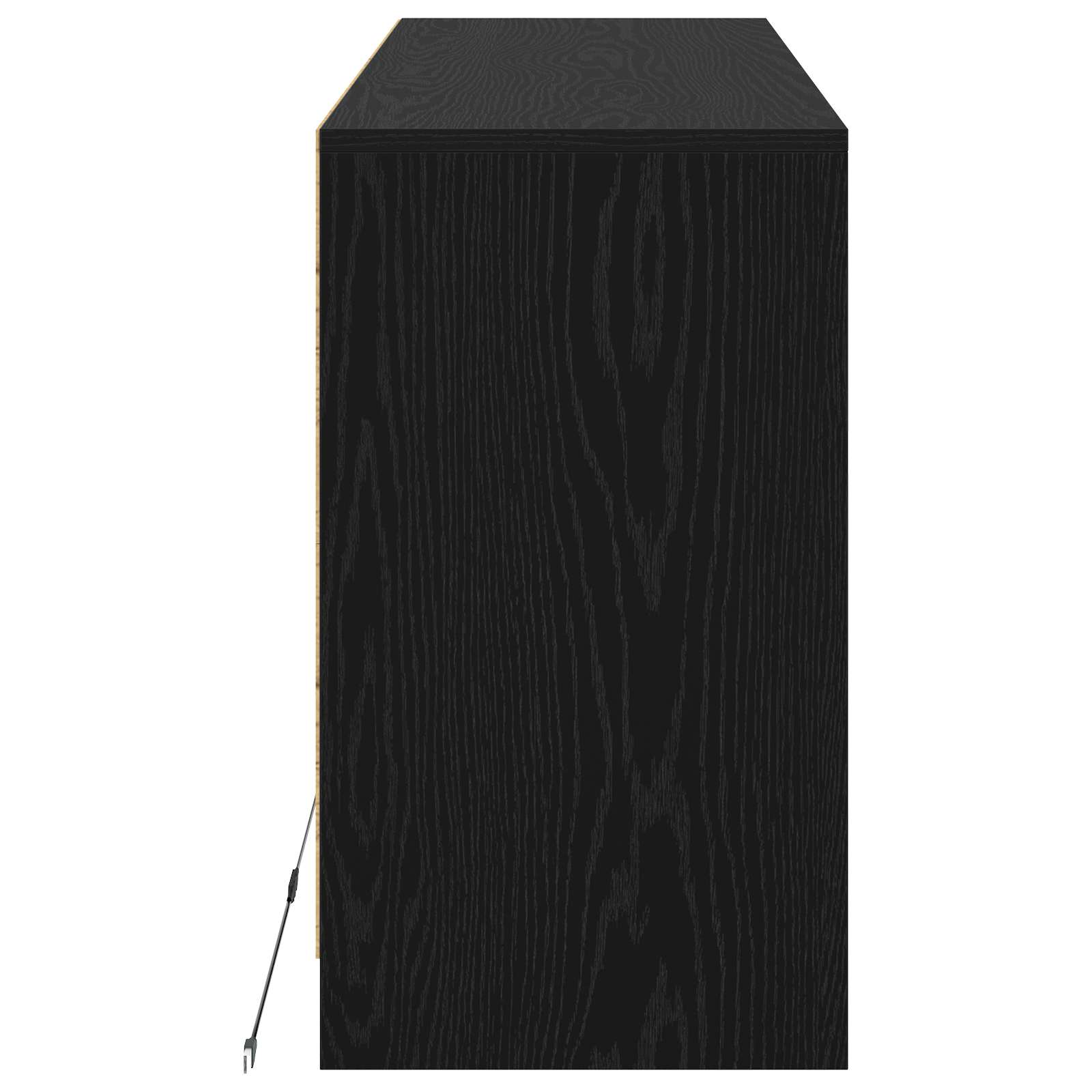 TV ormar 91 x 34 x 61 cm Crni hrast Konstruirano drvo