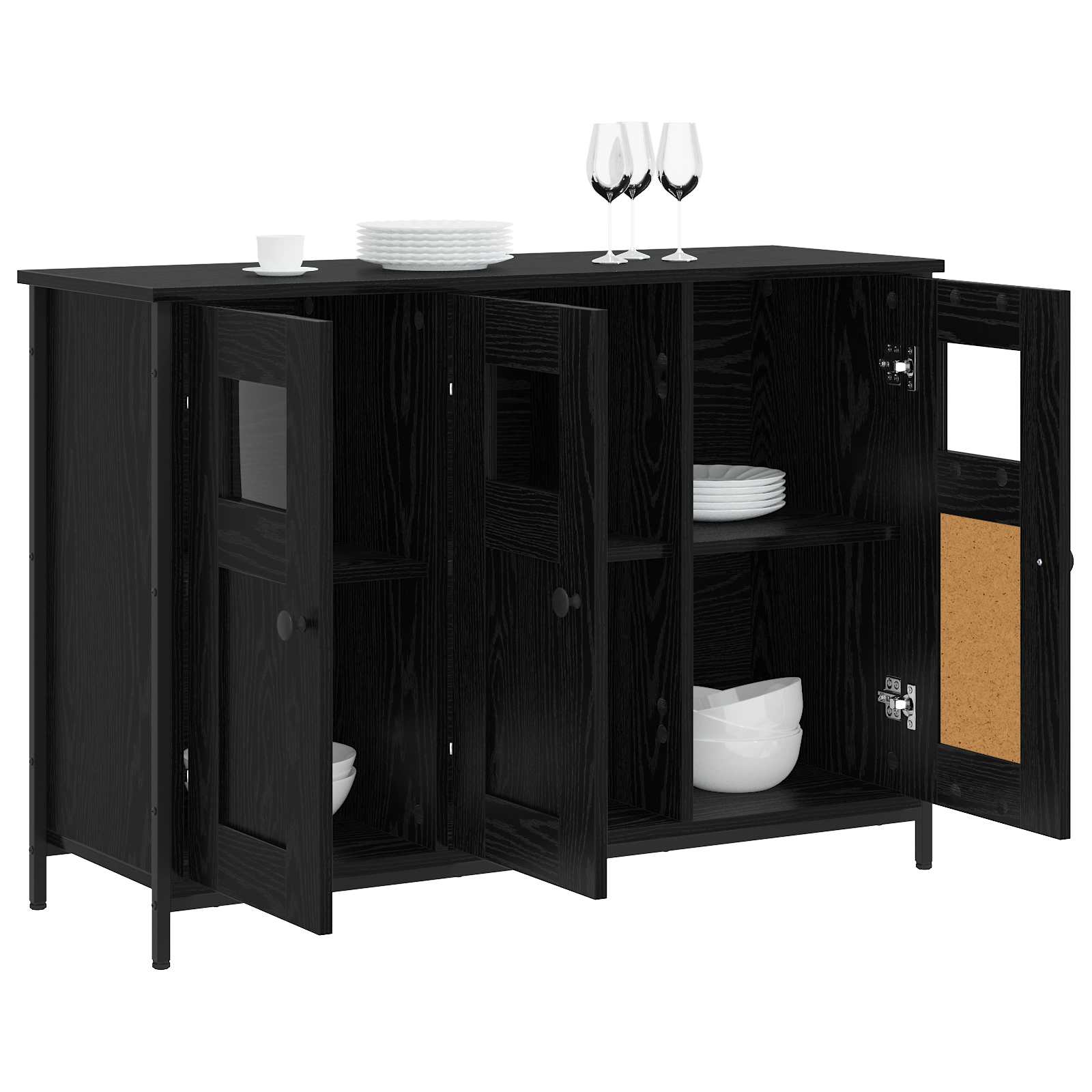 Kreveta Crni hrast 100 x 35 x 70 cm Konstruirano drvo