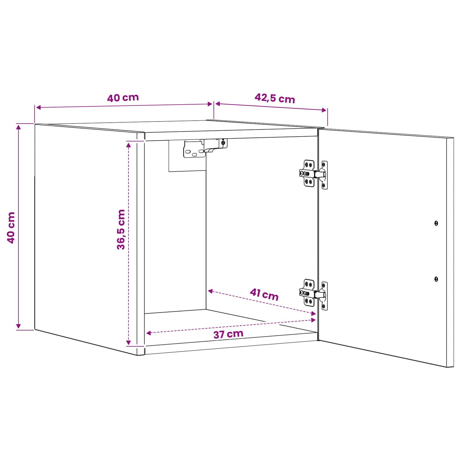Ormar za Zid Staro drvo 40 x 42,5 x 40 cm PB