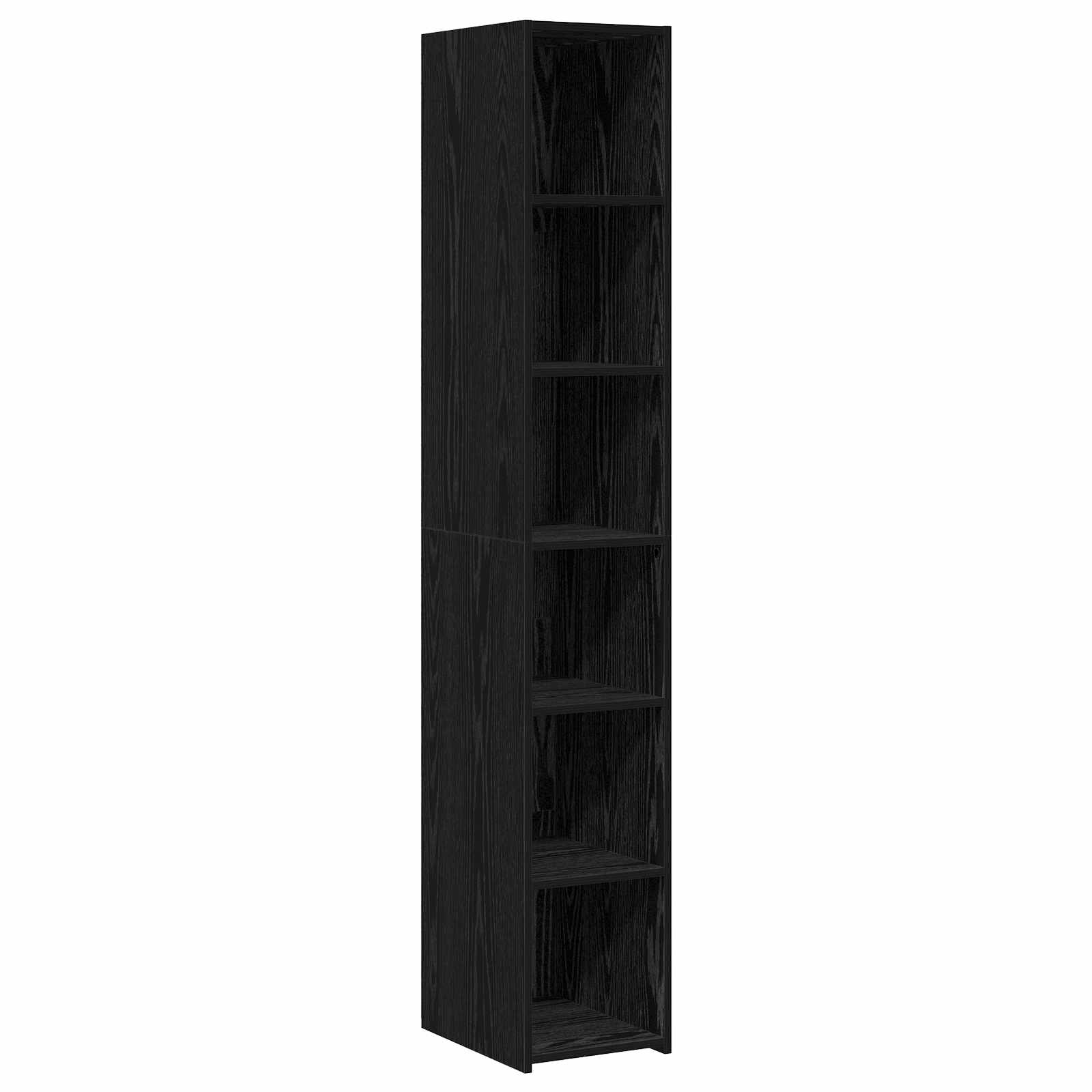 Highboard Crni hrast 30 x 41 x 185 cm Konstruirano drvo