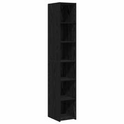 Highboard Crni hrast 30 x 41 x 185 cm Konstruirano drvo