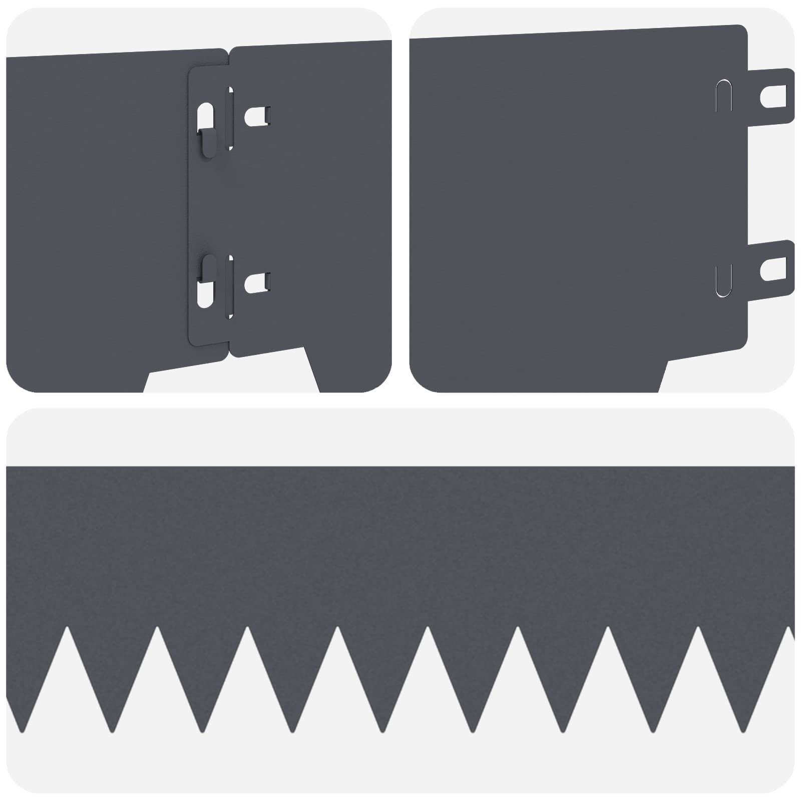 Ograda oko Travnjaka 50 pcs 103 x 15 cm metal Antracit
