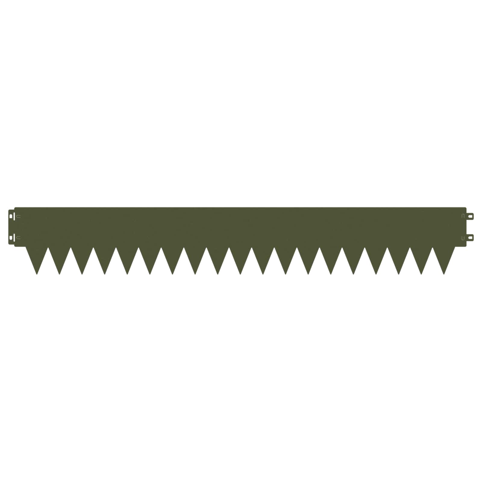 Ograda oko Travnjaka 10 pcs 103 x 15 cm metal Maslinastozelena