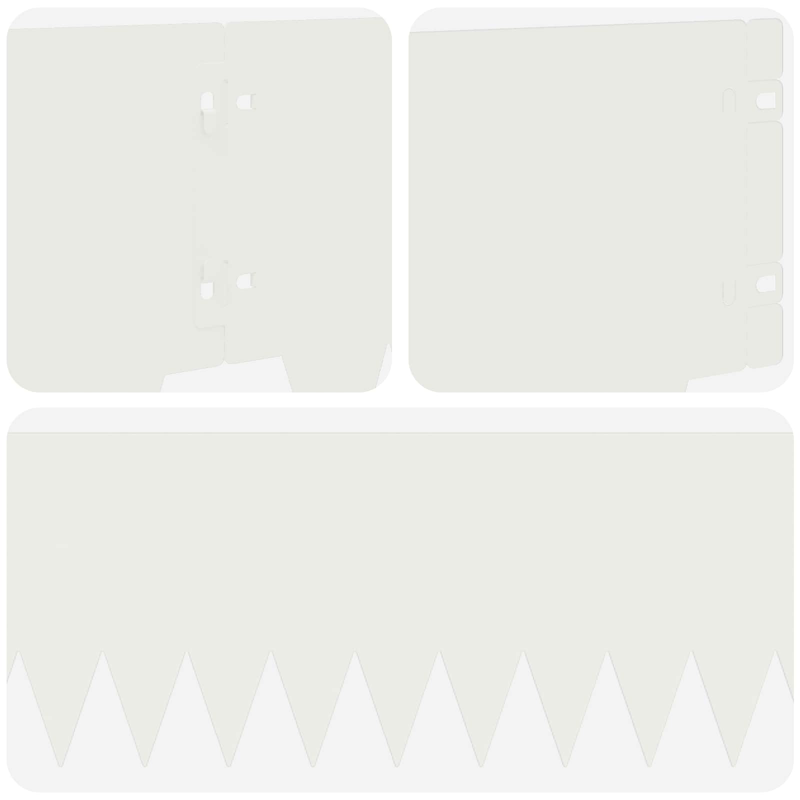 Ograda oko Travnjaka 30 pcs 103 x 20 cm metal Bijela
