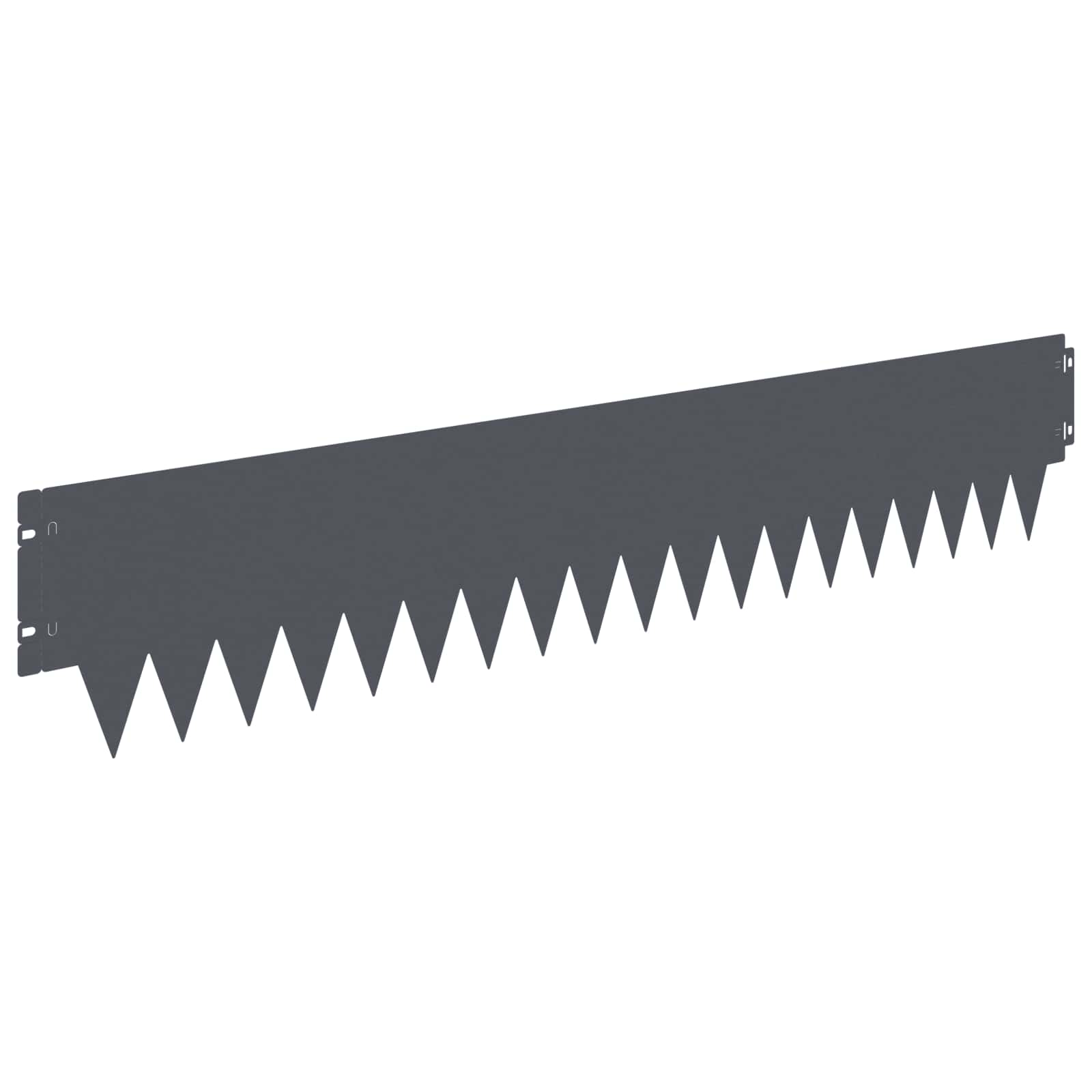 Ograda oko Travnjaka 20 pcs 103 x 20 cm metal Antracit