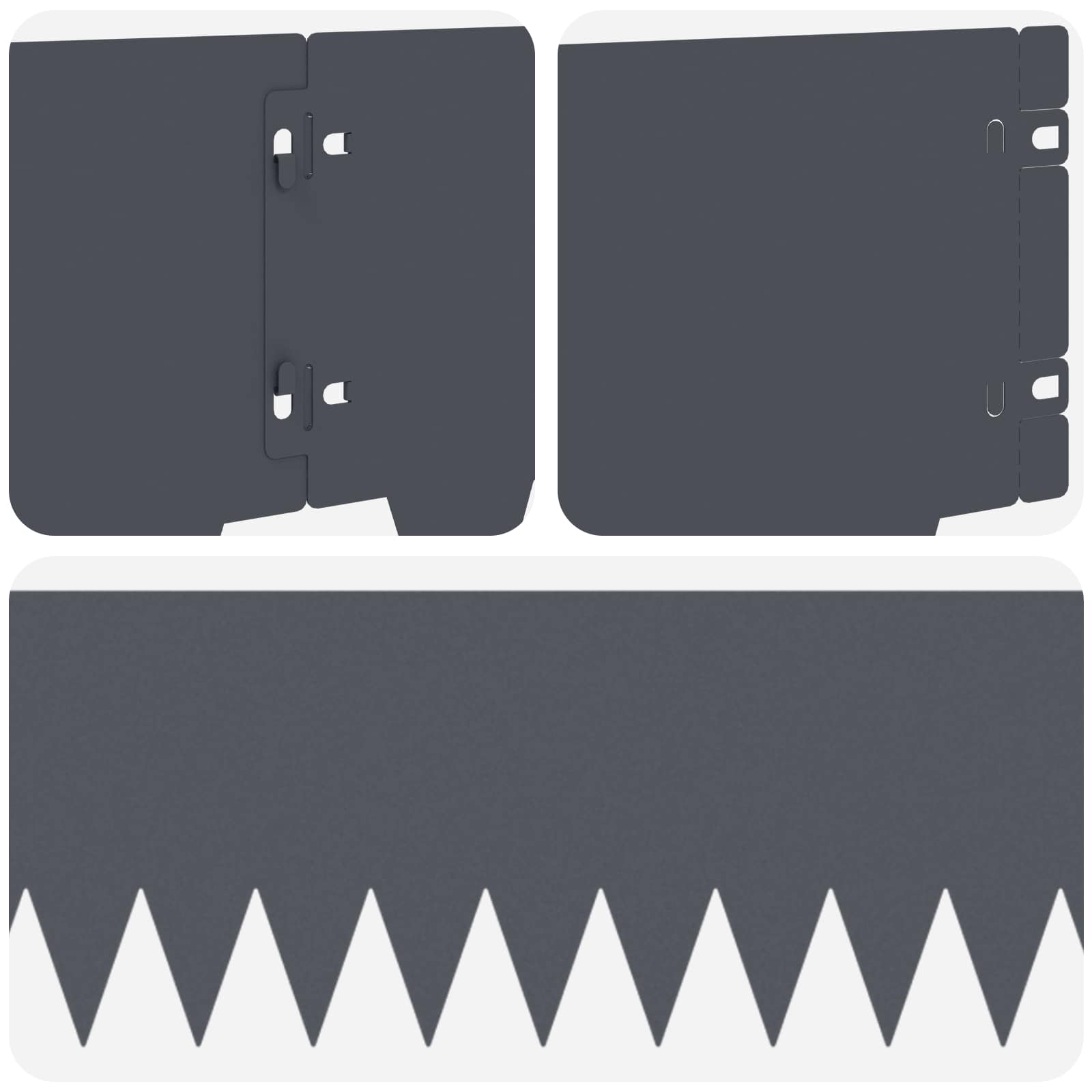 Ograda oko Travnjaka 30 pcs 103 x 20 cm metal Antracit
