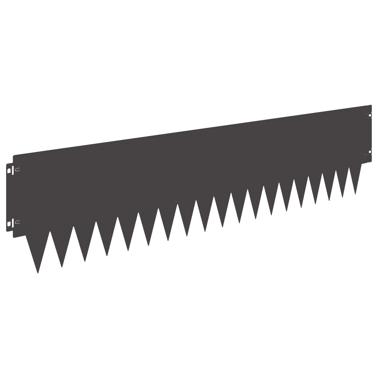 Ograda oko Travnjaka 20 pcs 103 x 25 cm metal Crna