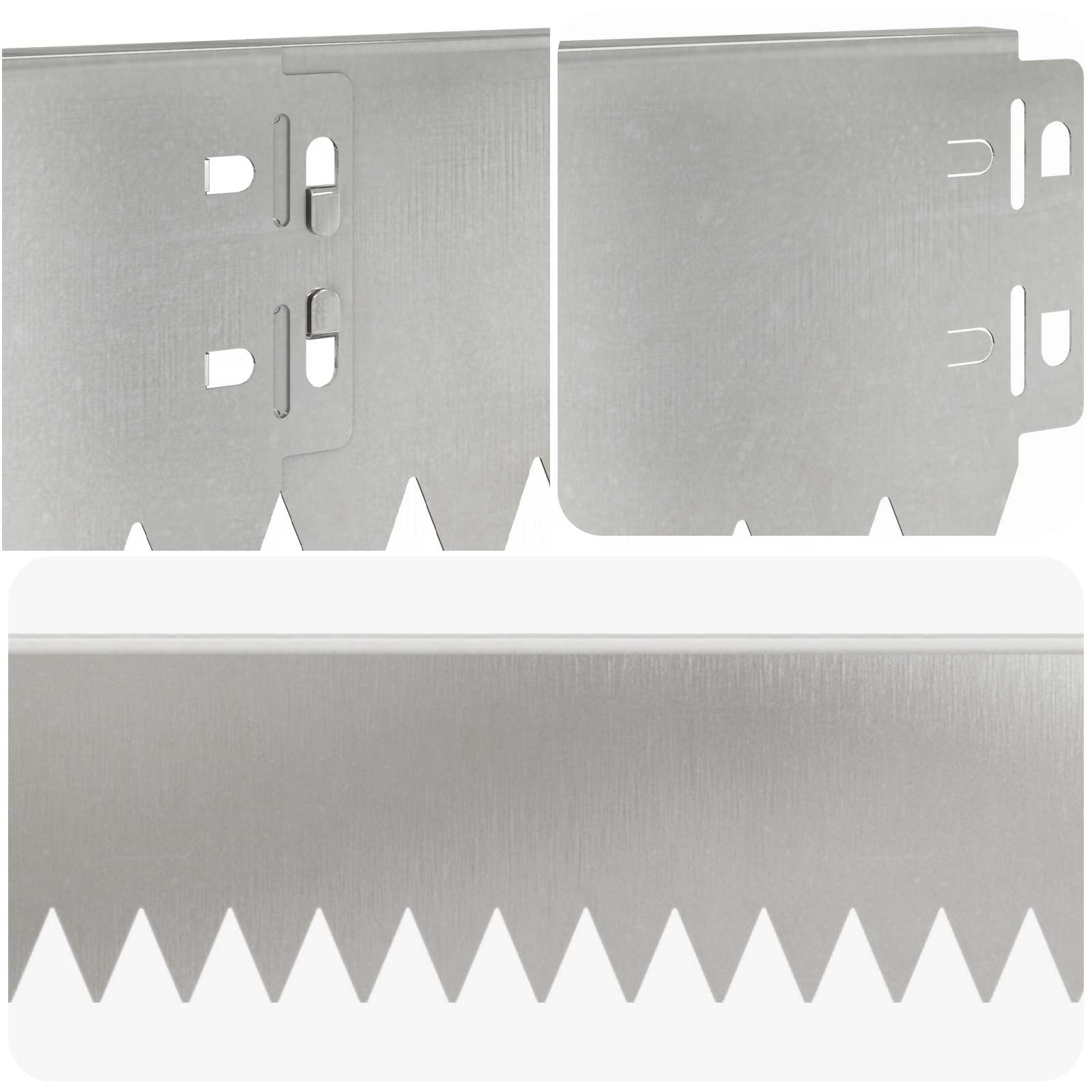 Ograda oko Travnjaka 50 pcs 103 x 10 cm Čelik Srebrna
