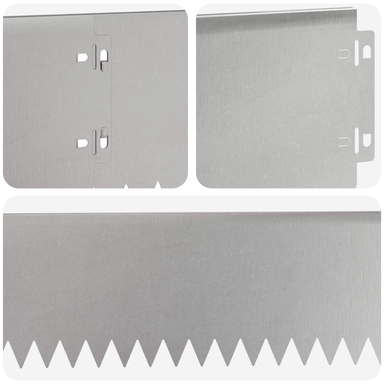 Ograda oko Travnjaka 20 pcs 103 x 15 cm Čelik Srebrna