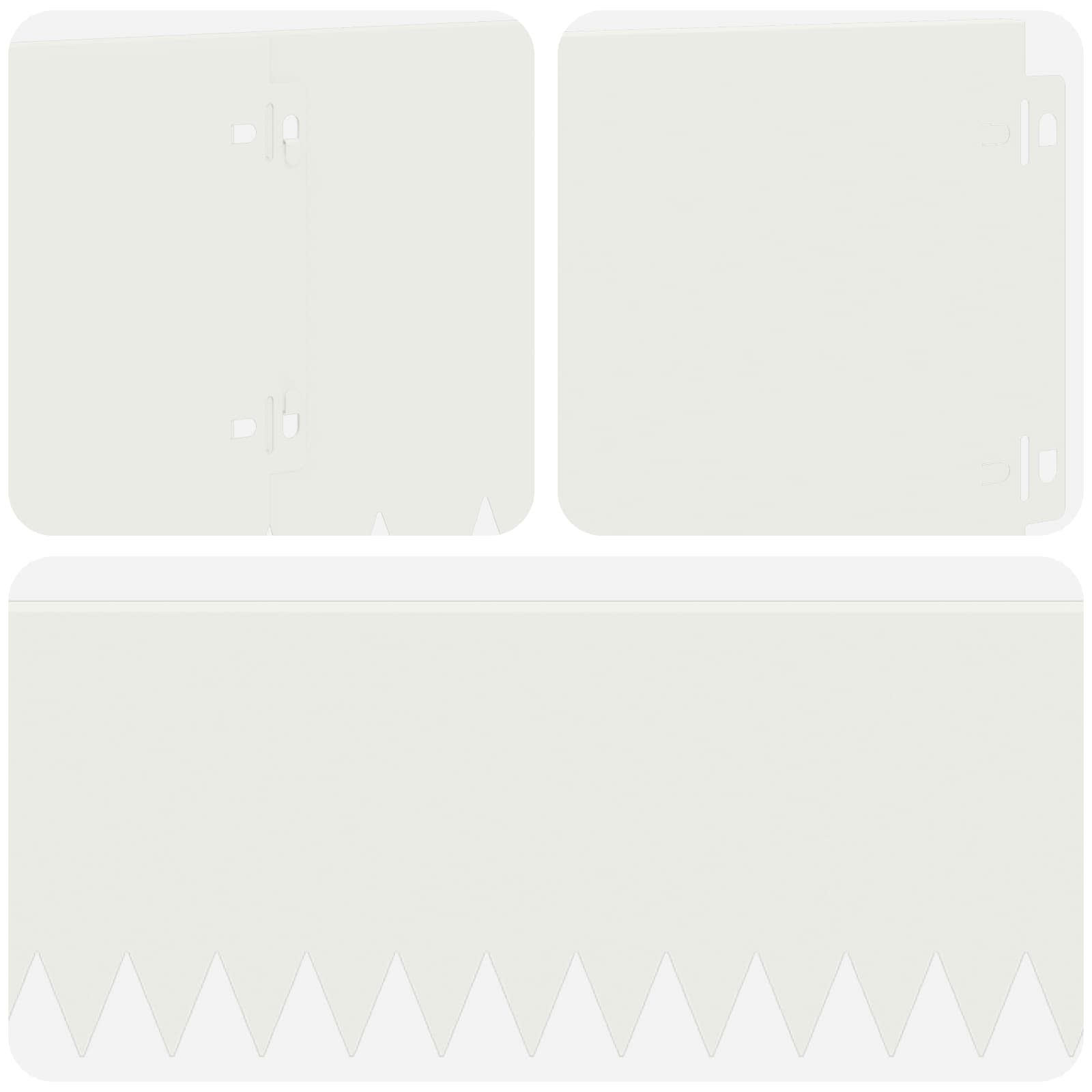 Ograda oko Travnjaka 20 pcs 103 x 20 cm Čelik Bijela