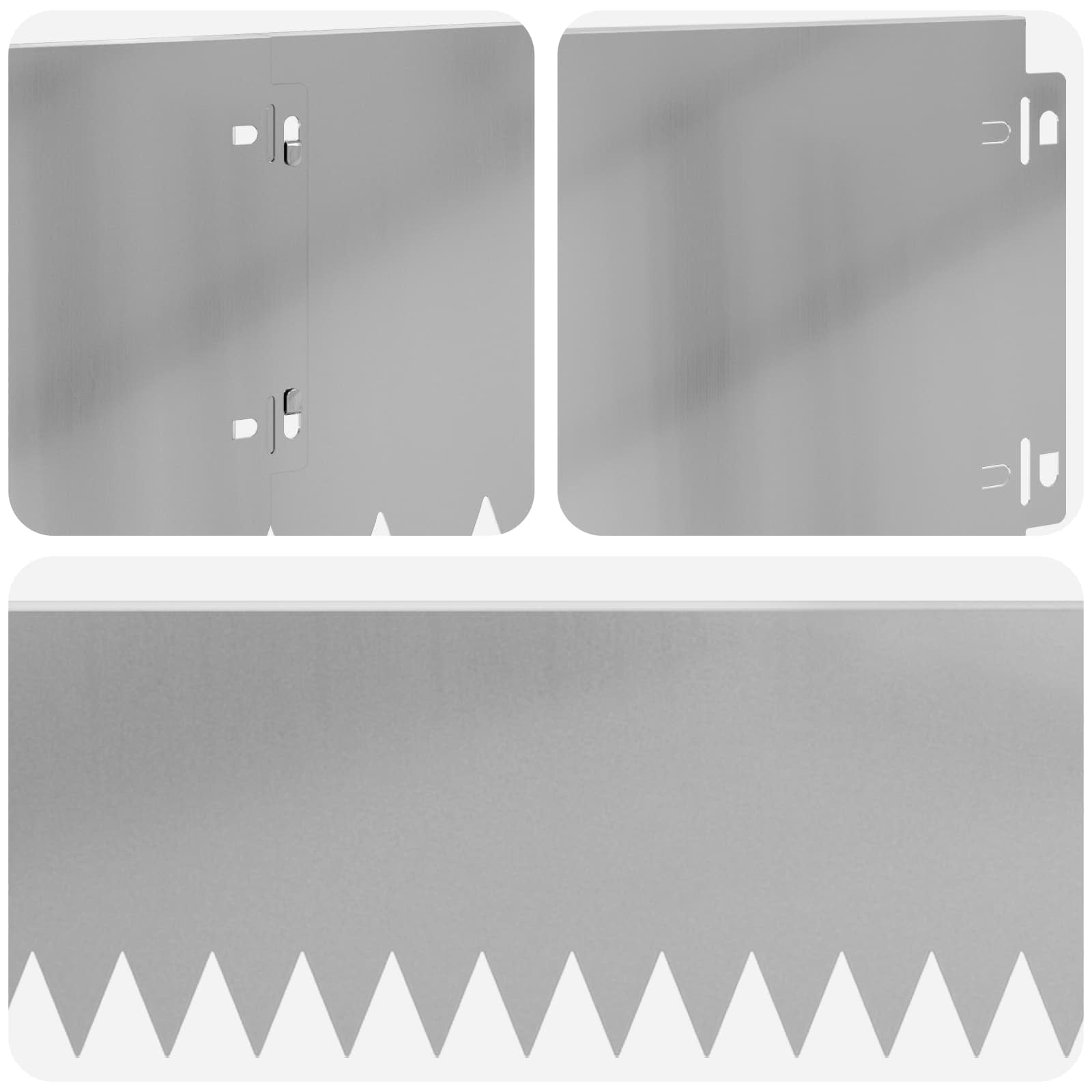 Ograda oko Travnjaka 30 pcs 103 x 20 cm Čelik Srebrna