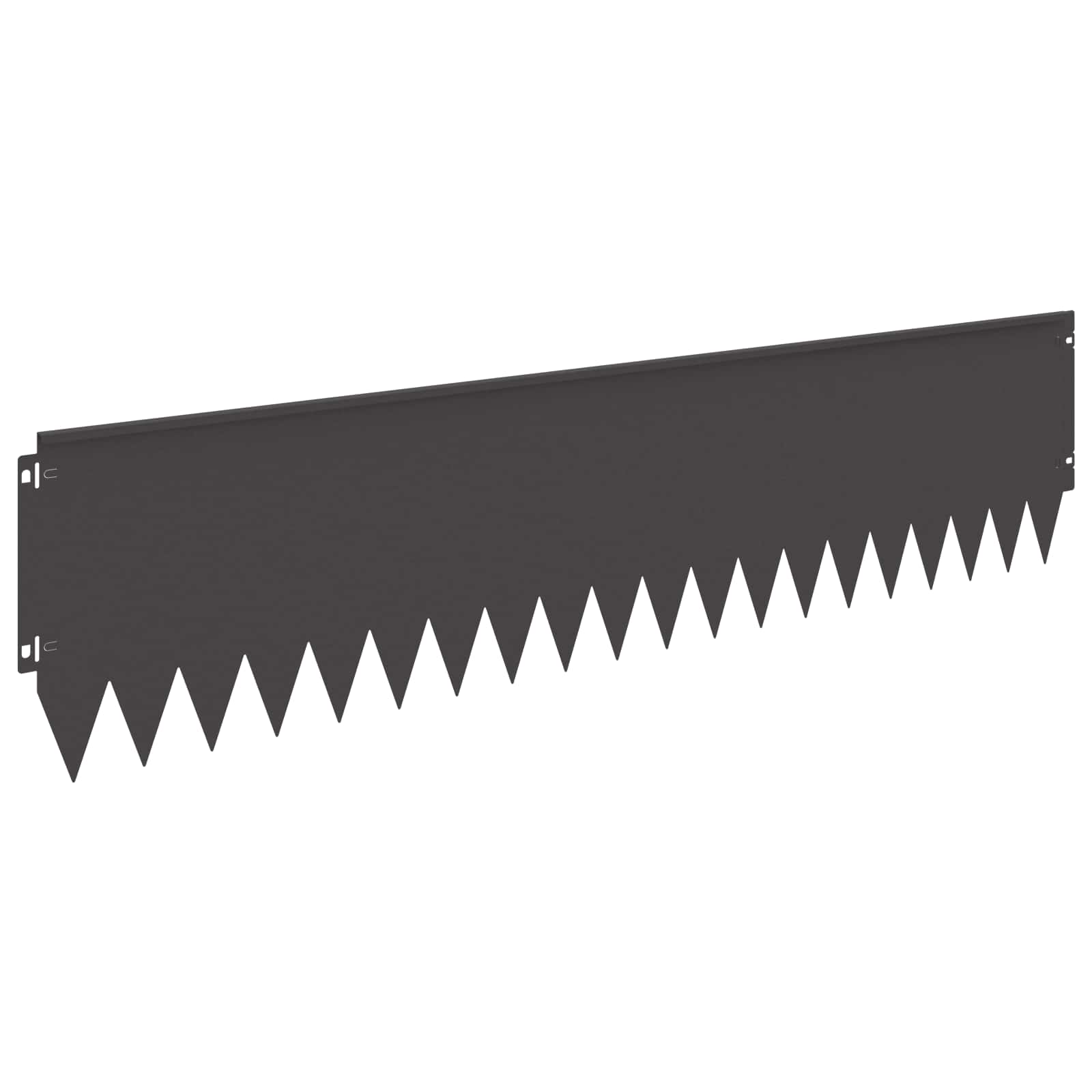 Ograda oko Travnjaka 10 pcs 103 x 25 cm Čelik Crna