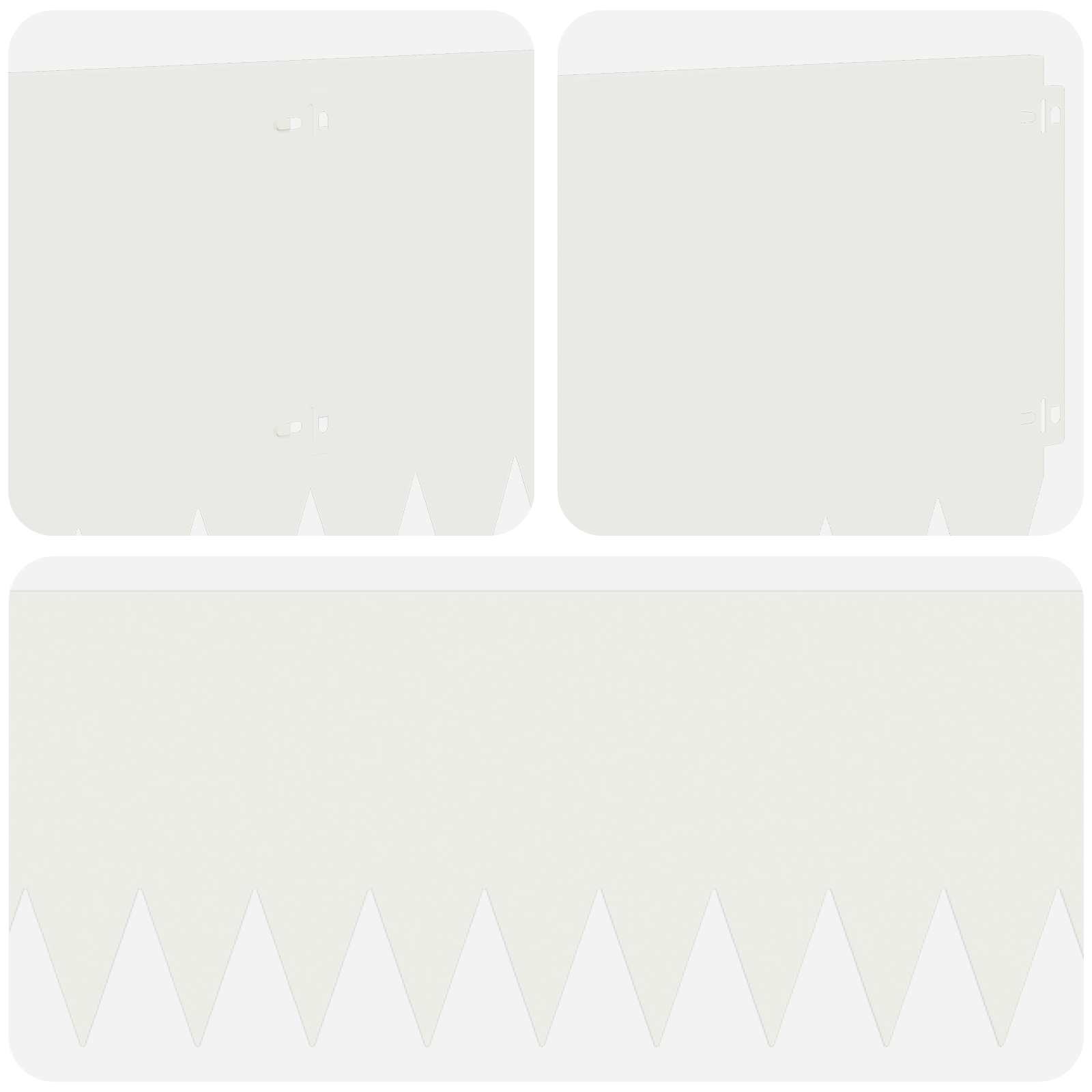 Ograda oko Travnjaka 20 pcs 103 x 30 cm Čelik Bijela