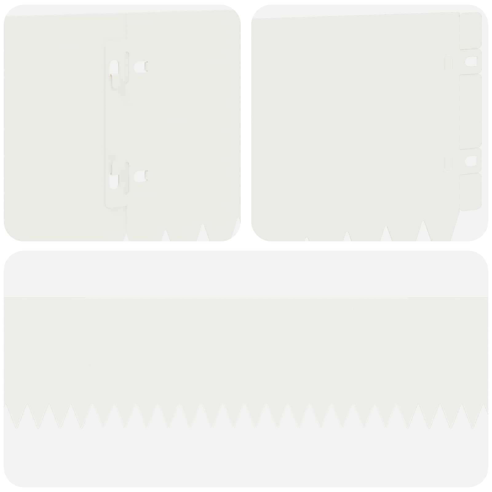 Ograda oko Travnjaka 10 pcs 103 x 15 cm Čelik Bijela