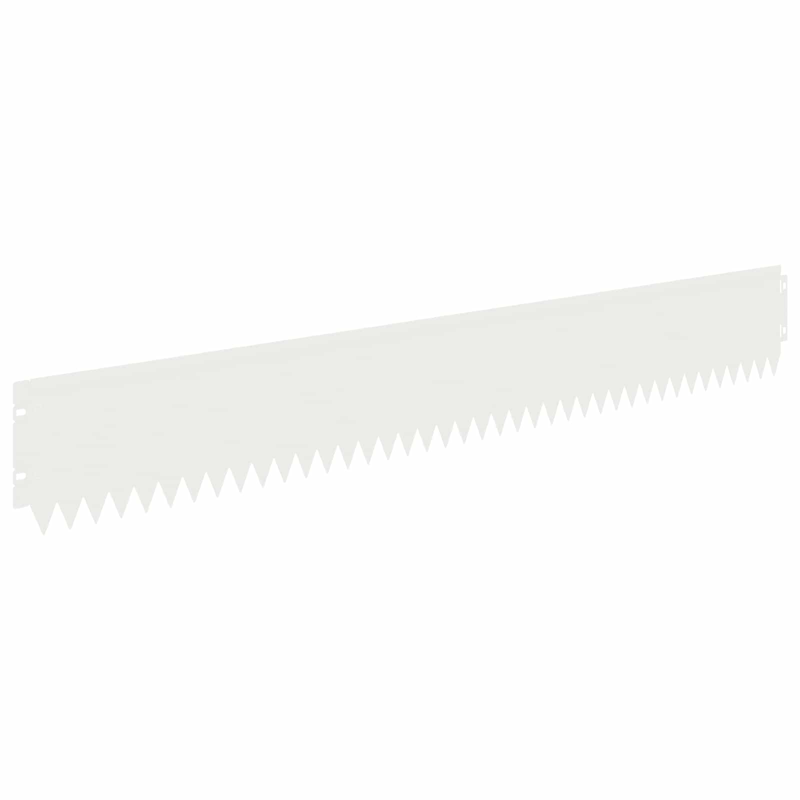 Ograda oko Travnjaka 20 pcs 103 x 15 cm Čelik Bijela