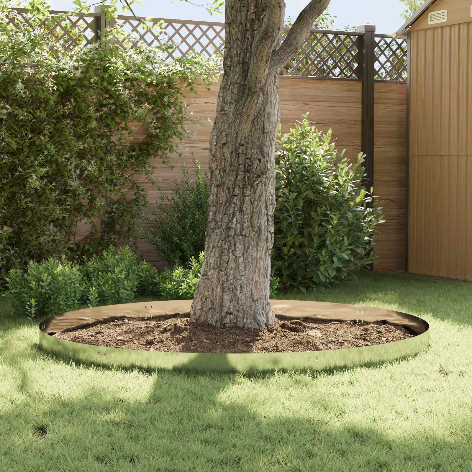 Ograda oko Travnjaka 50 kom. 100 x 20 cm Čelik Srebrna