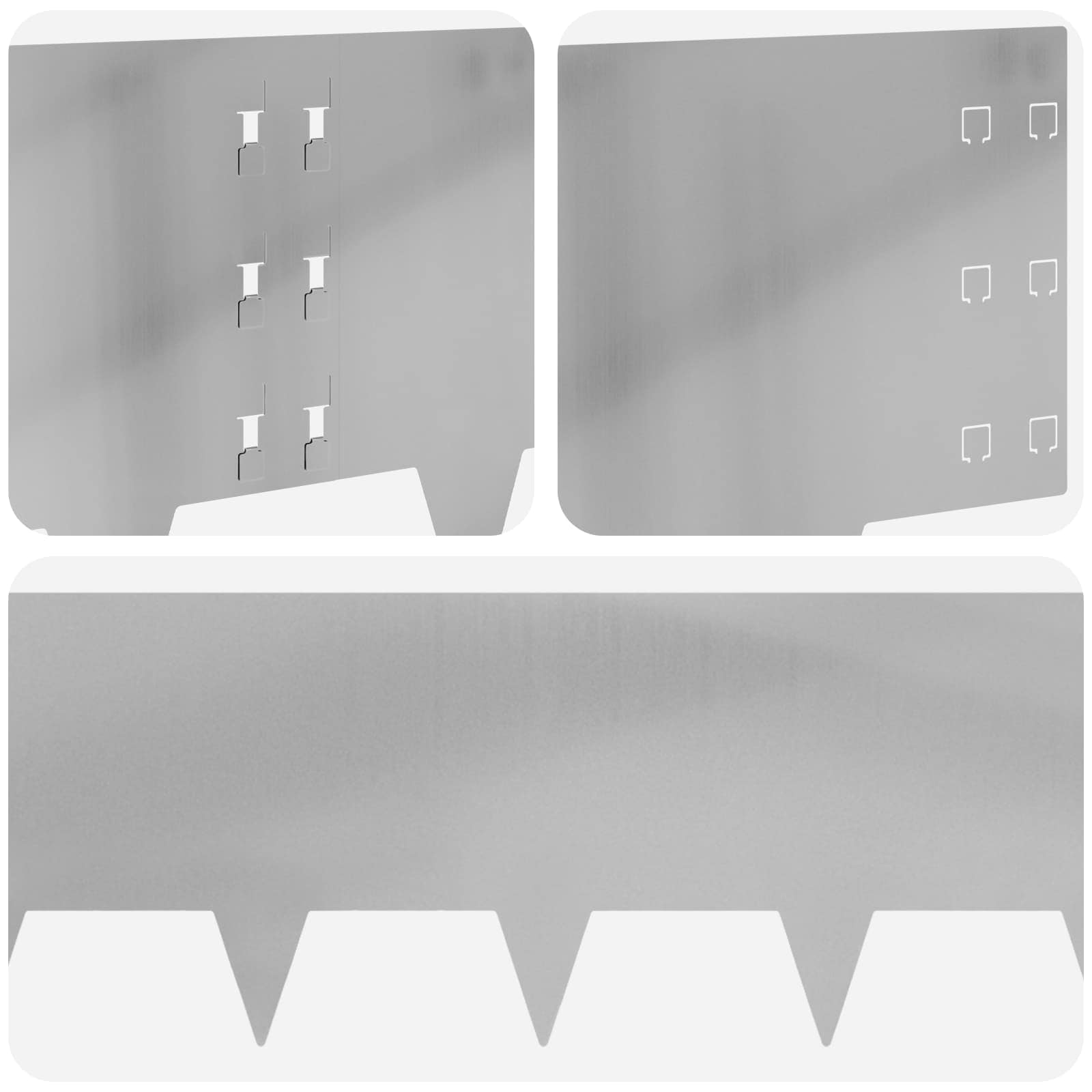 Ograda oko Travnjaka 20 pcs 100 x 30 cm Čelik Srebrna