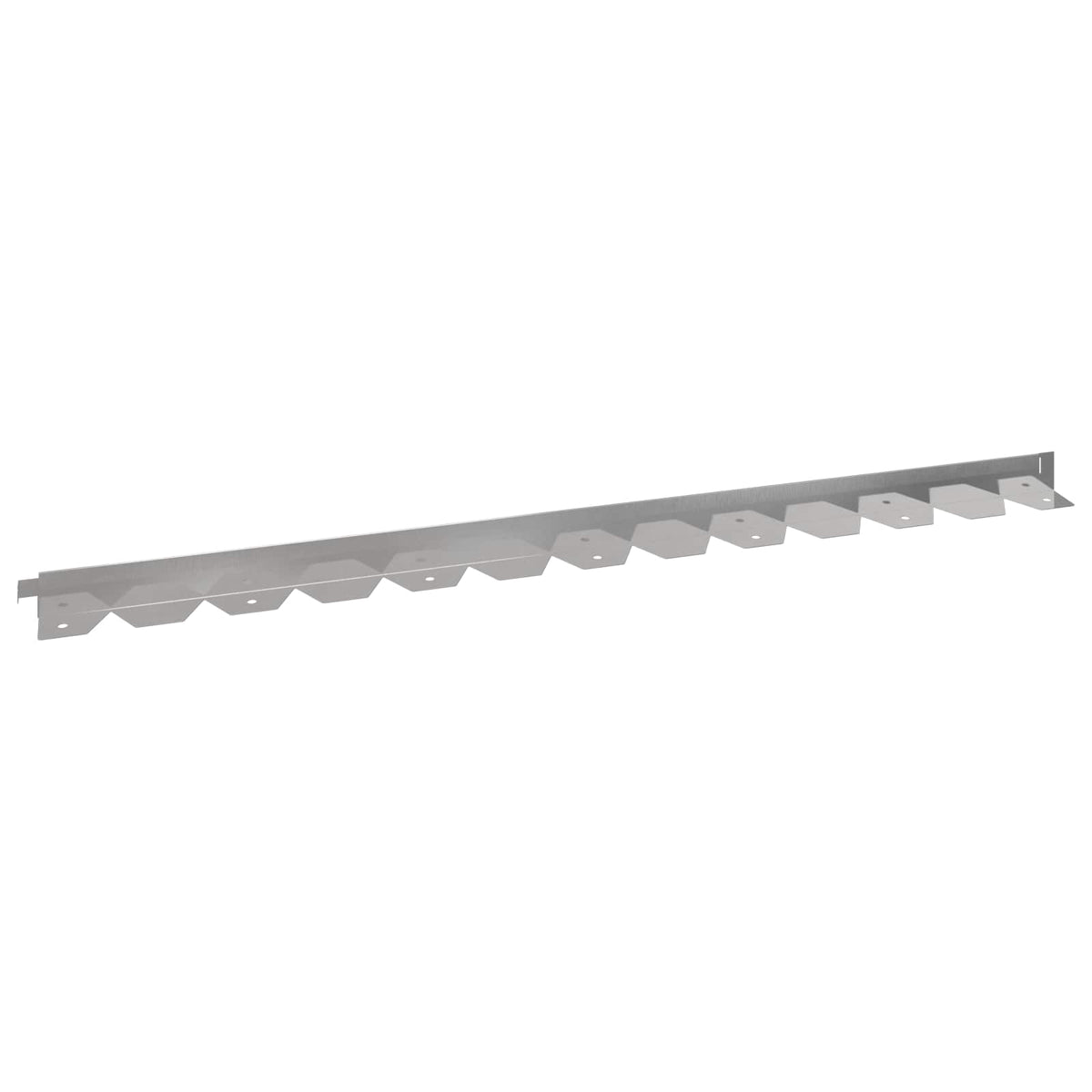 Ograda oko Travnjaka 20 pcs 102 x 4 x 4 cm Čelik Srebrna