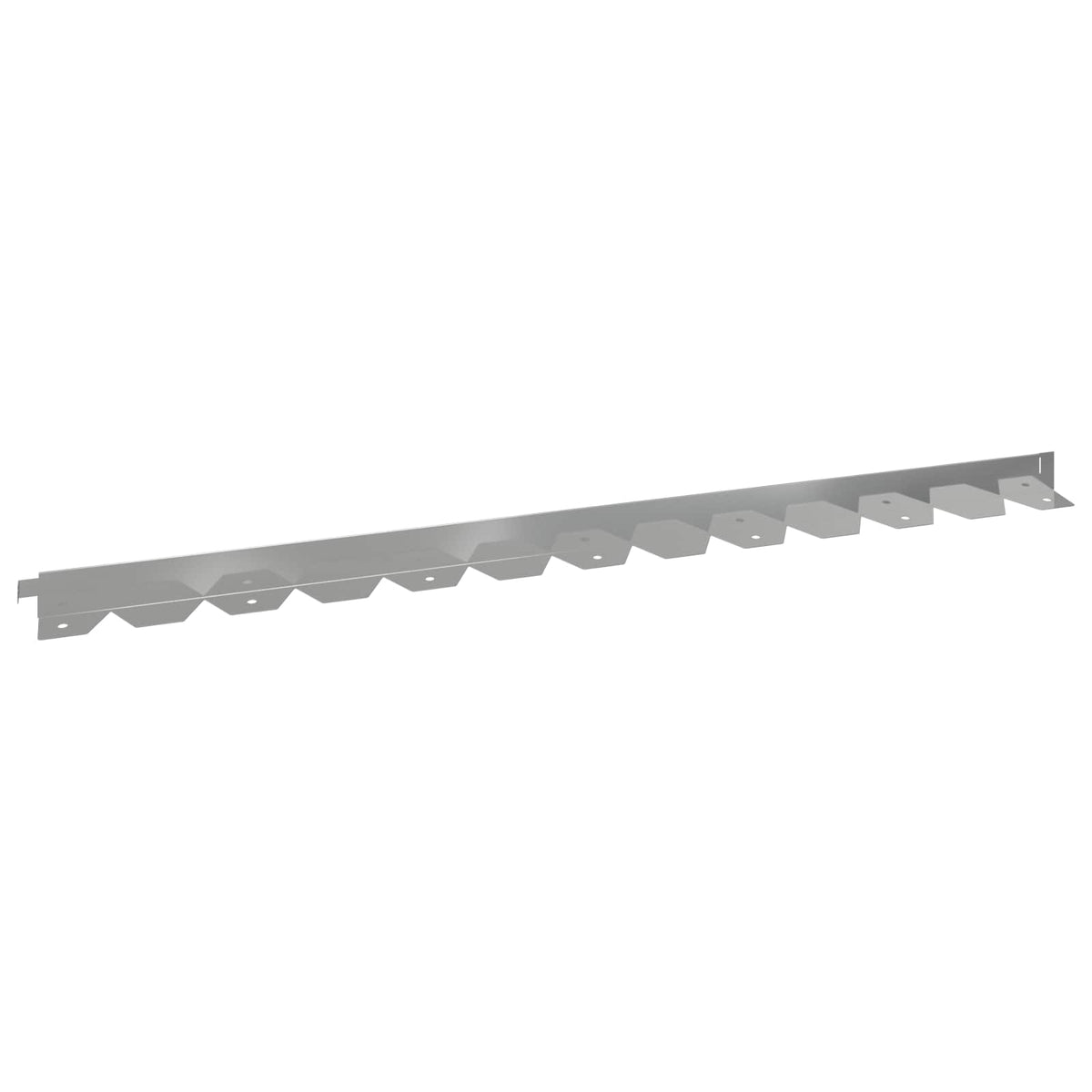 Ograda oko Travnjaka 20 pcs 102 x 4 x 4 cm Čelik Srebrna