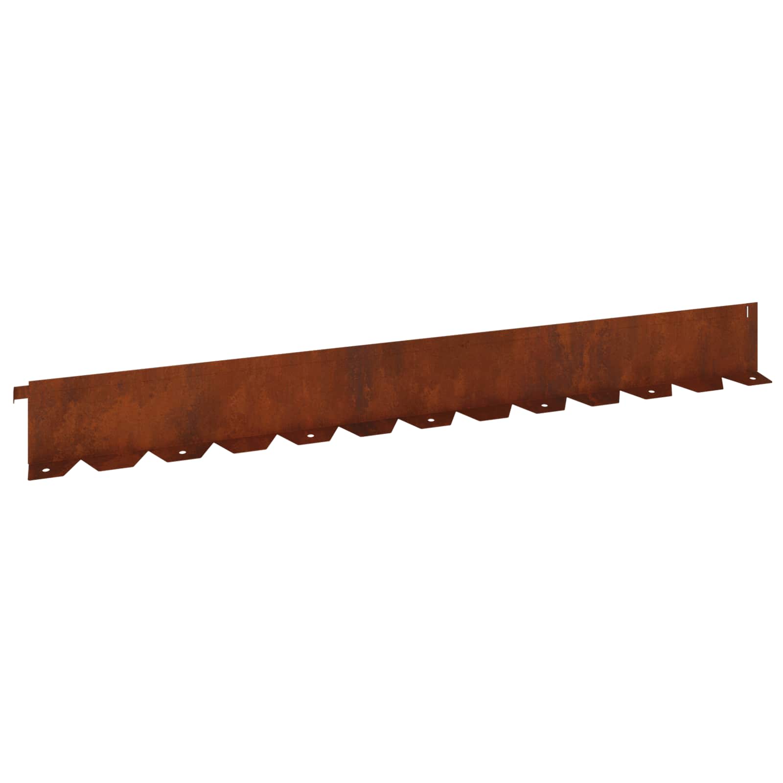 Ograda oko Travnjaka 10 pcs 102 x 10 x 4 cm Čelik Rđa