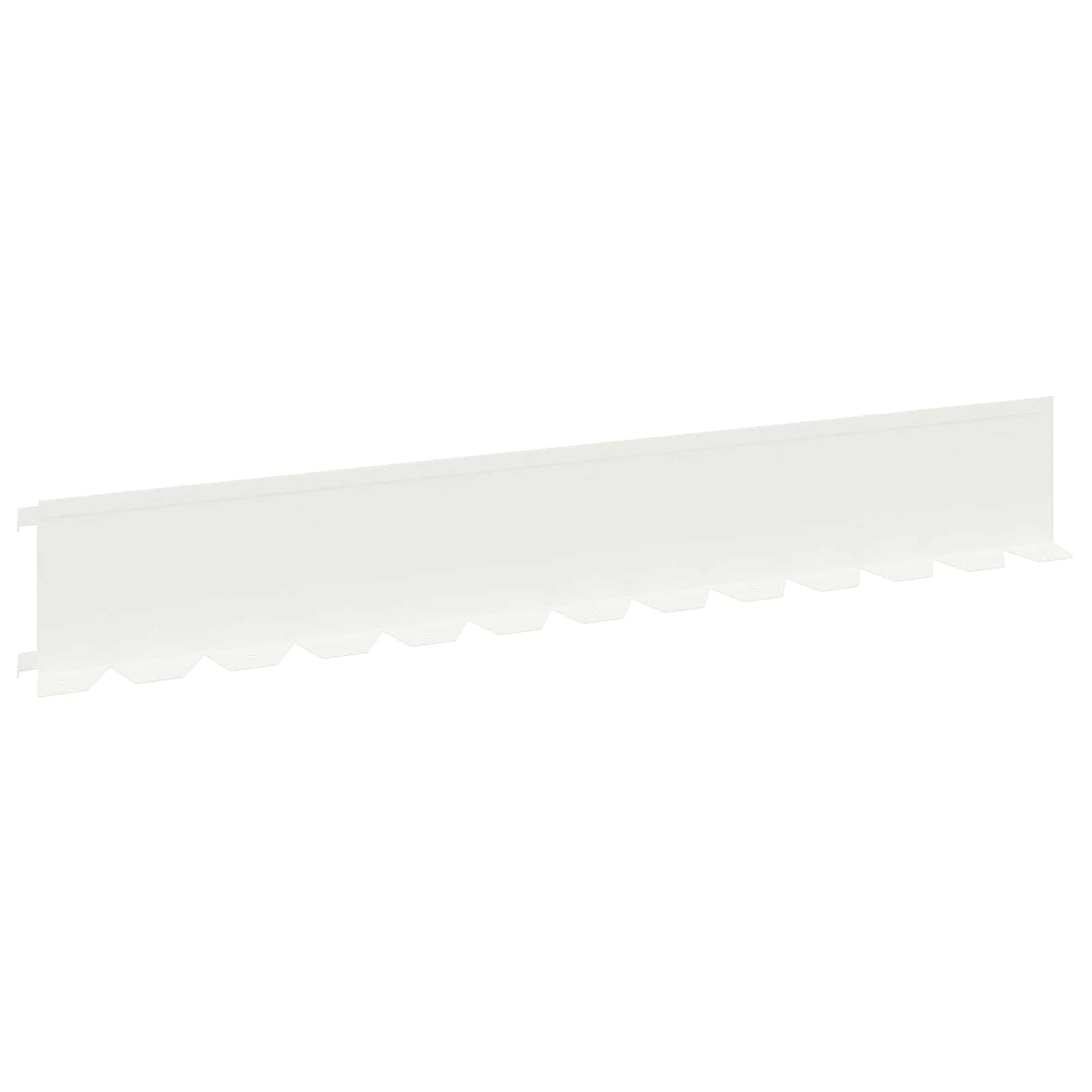 Ograda oko Travnjaka 30 pcs 102 x 15 x 4 cm Čelik Bijela