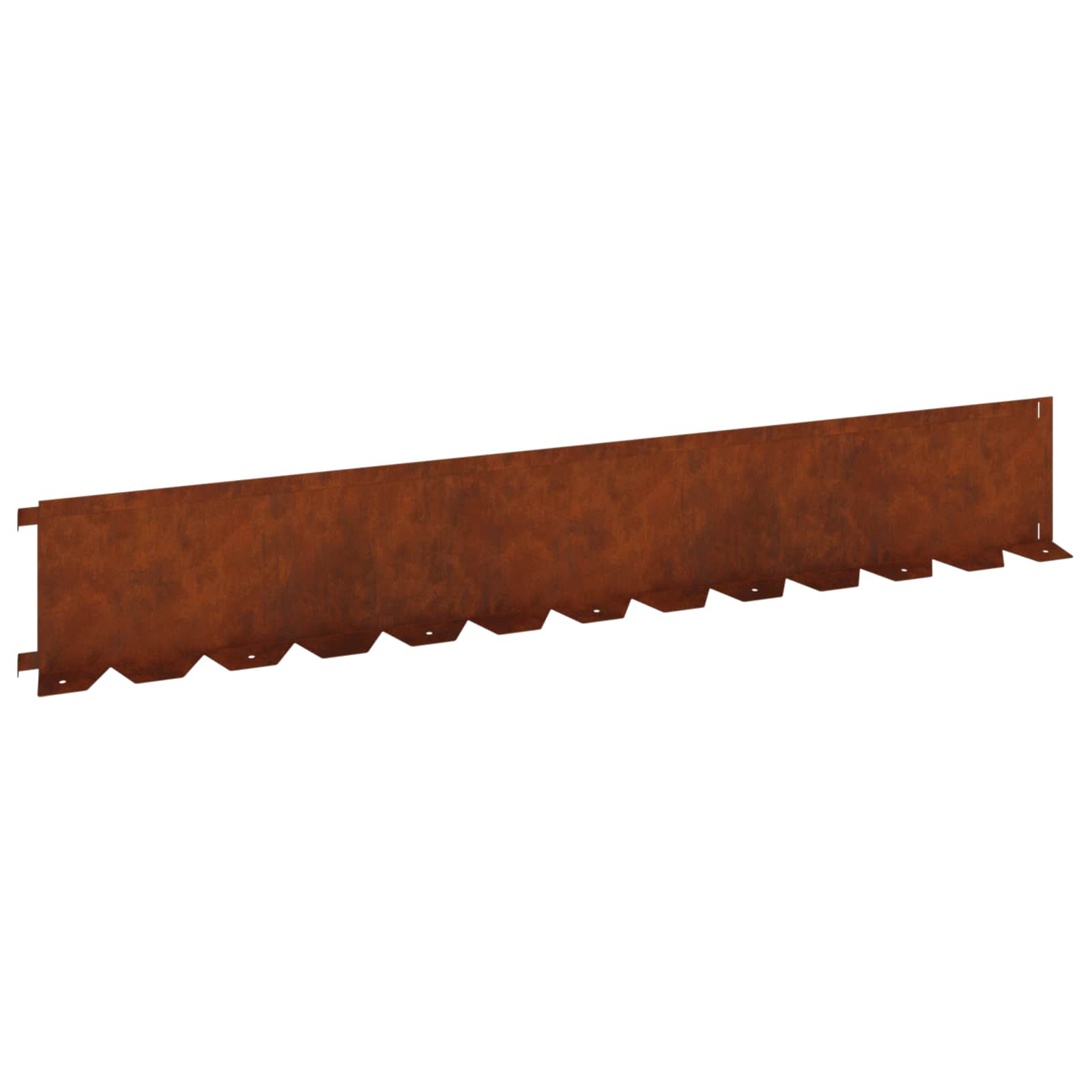 Ograda oko Travnjaka 30 pcs 102 x 15 x 4 cm Čelik Rđa