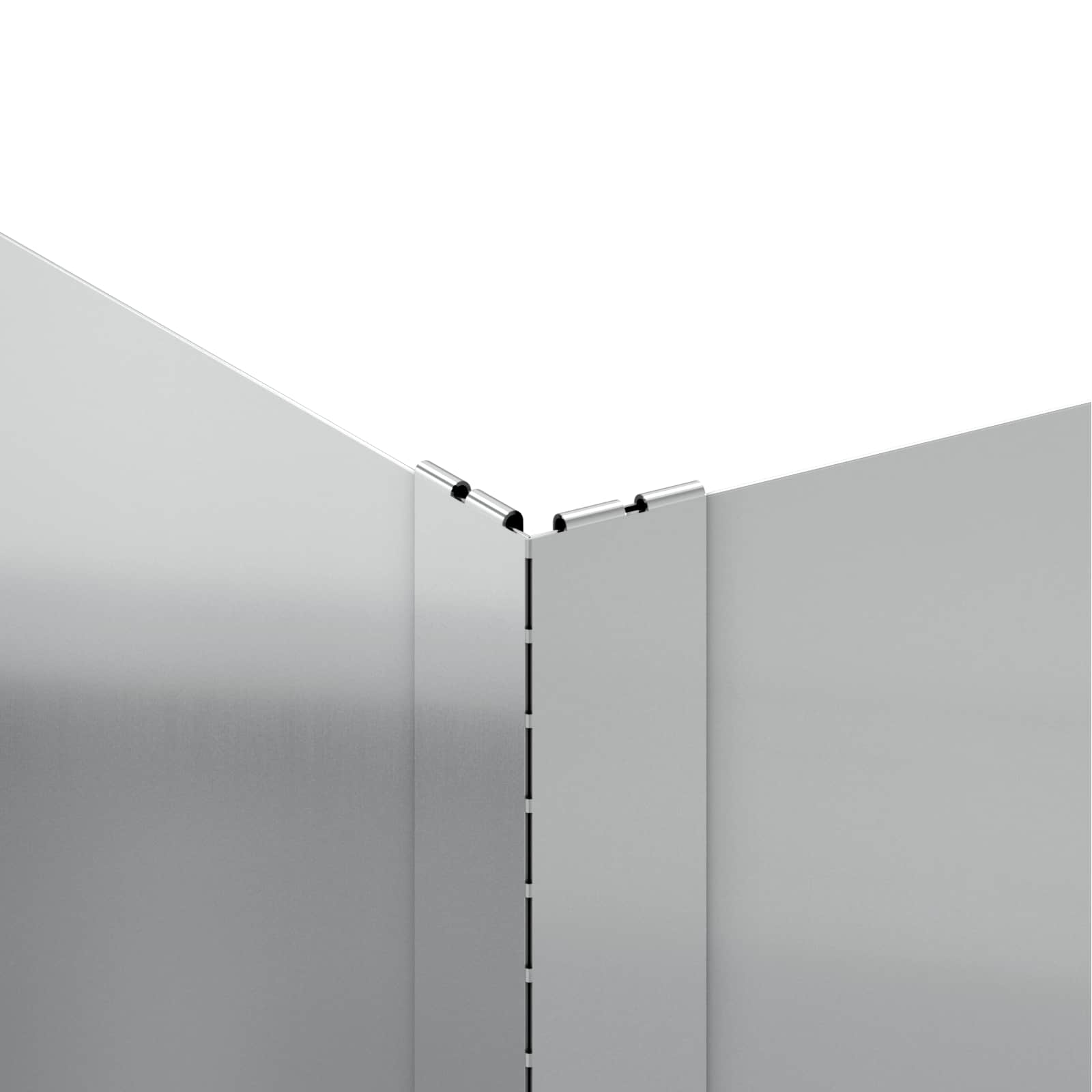 Ograda oko Travnjaka 4 pcs 100 x 60 x 20 cm Čelik Srebrna