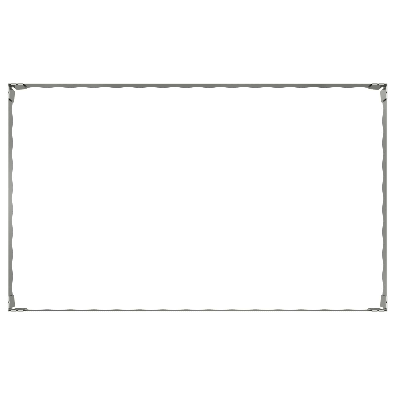 Ograda oko Travnjaka 4 pcs 100 x 60 x 20 cm Čelik Srebrna