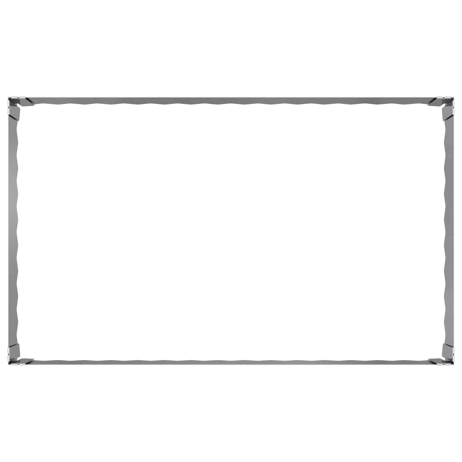 Ograda oko Travnjaka 4 pcs 100 x 60 x 35 cm Čelik Srebrna