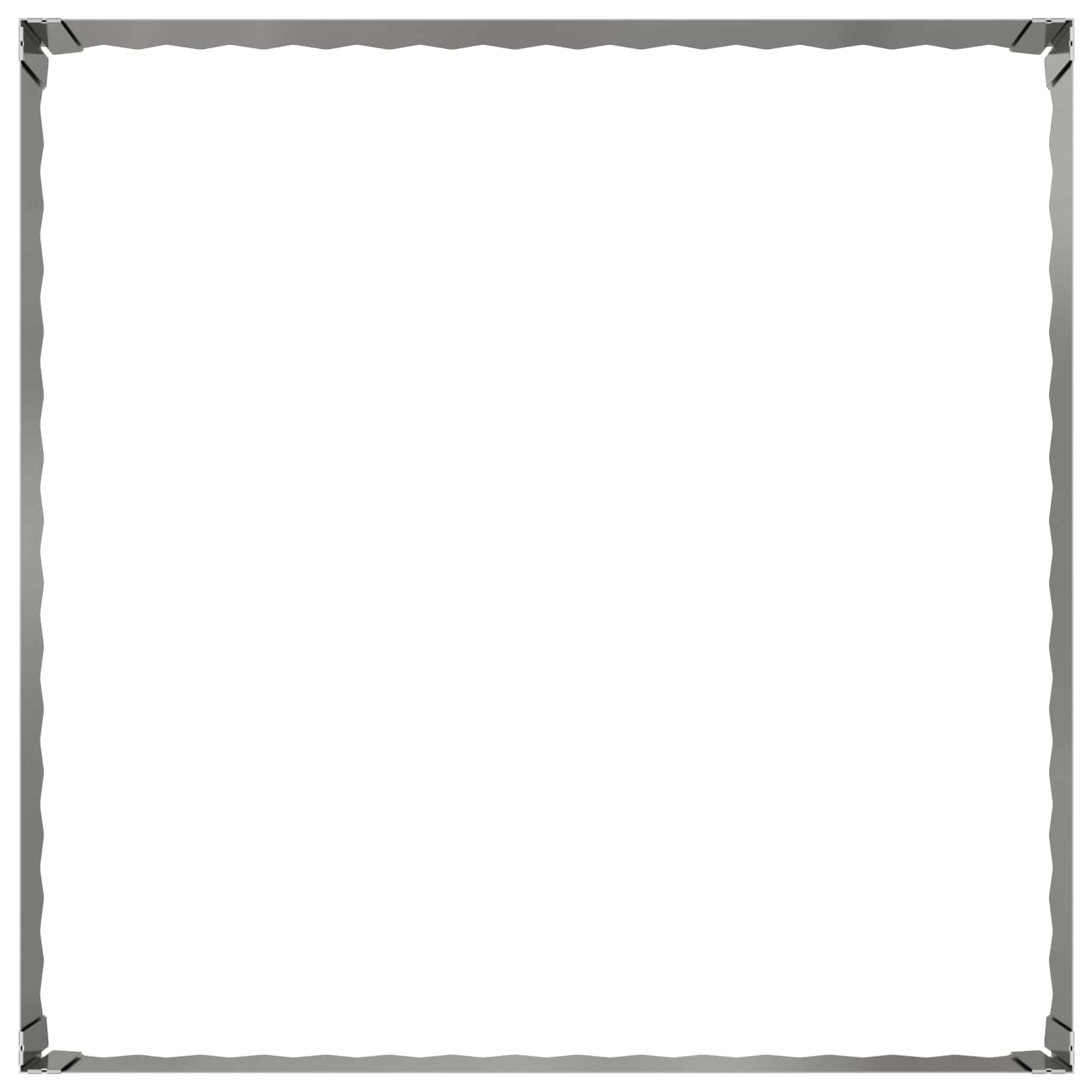 Ograda oko Travnjaka 4 pcs 100 x 100 x 35 cm Čelik Srebrna
